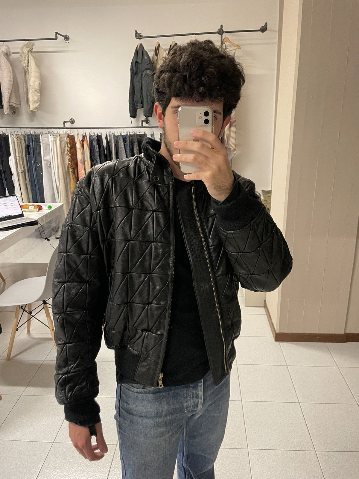 Vintage 80s Emporio Armani Wool Jacket Size XL