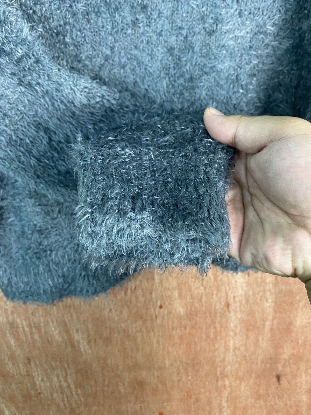 Homespun Knitwear DLS Sevenday’s Sunday Grey Soft Fur Mohair Knitwear #BB588 Size M / US 6-8 / IT 42-44 - 10 Thumbnail