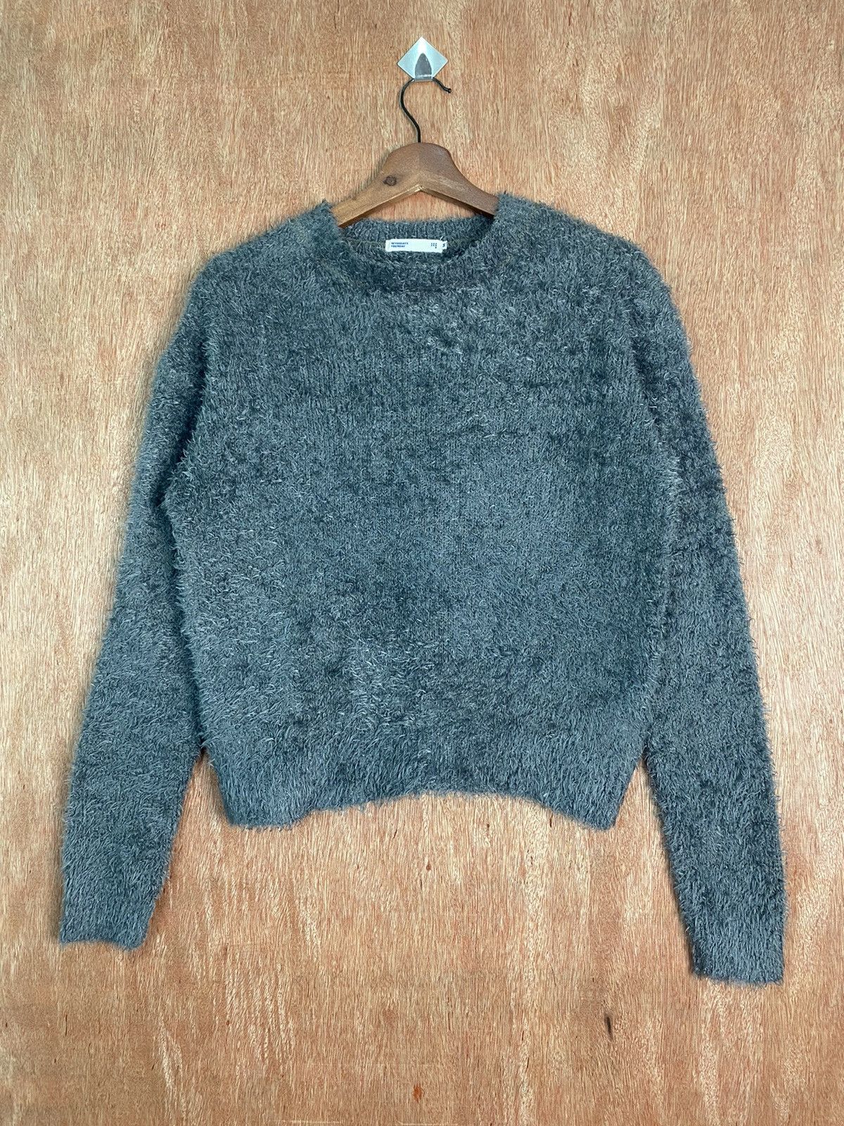 Homespun Knitwear DLS Sevenday’s Sunday Grey Soft Fur Mohair Knitwear #BB588 Size M / US 6-8 / IT 42-44 - 1 Thumbnail