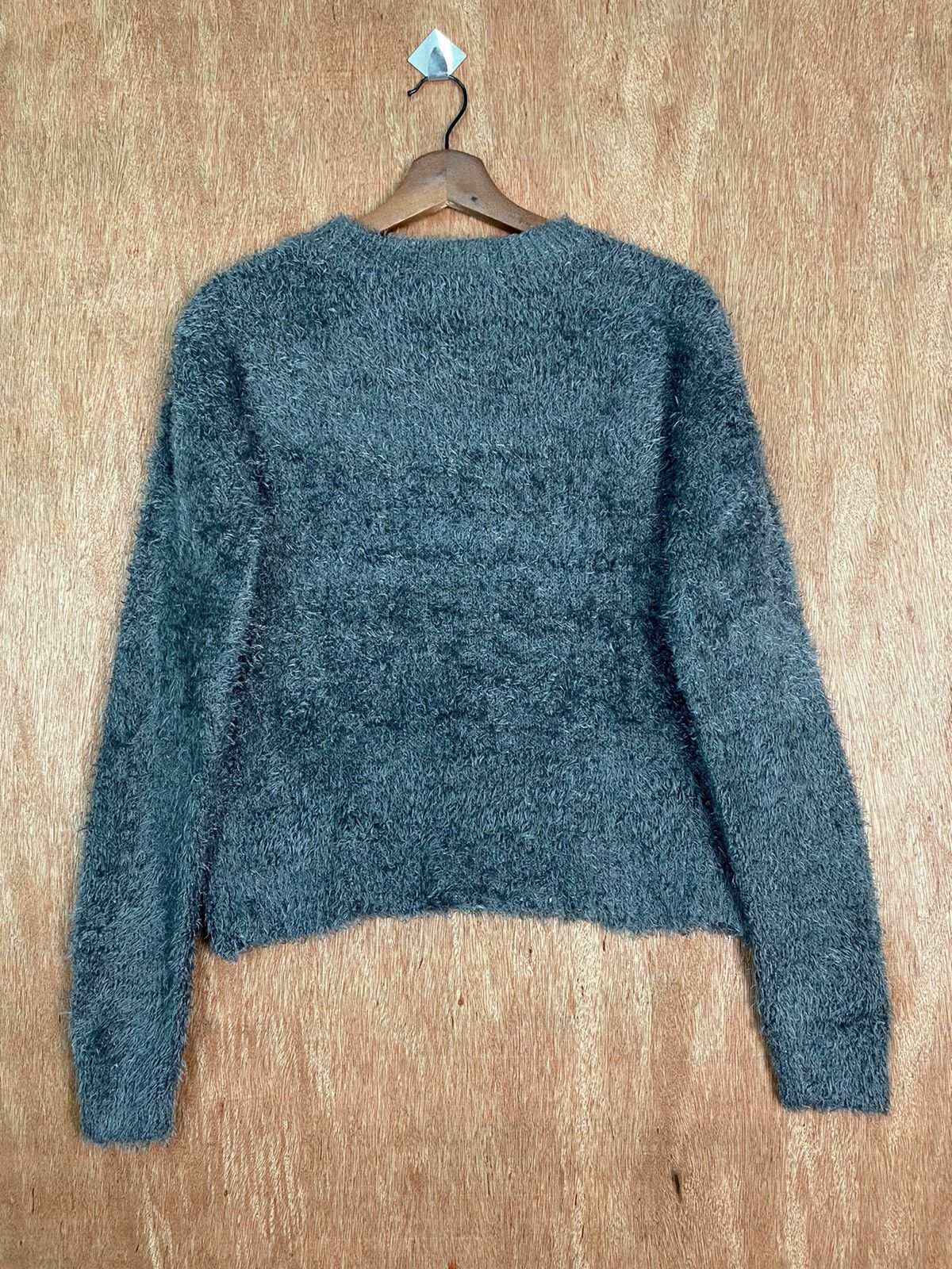 Homespun Knitwear DLS Sevenday’s Sunday Grey Soft Fur Mohair Knitwear #BB588 Size M / US 6-8 / IT 42-44 - 7 Thumbnail