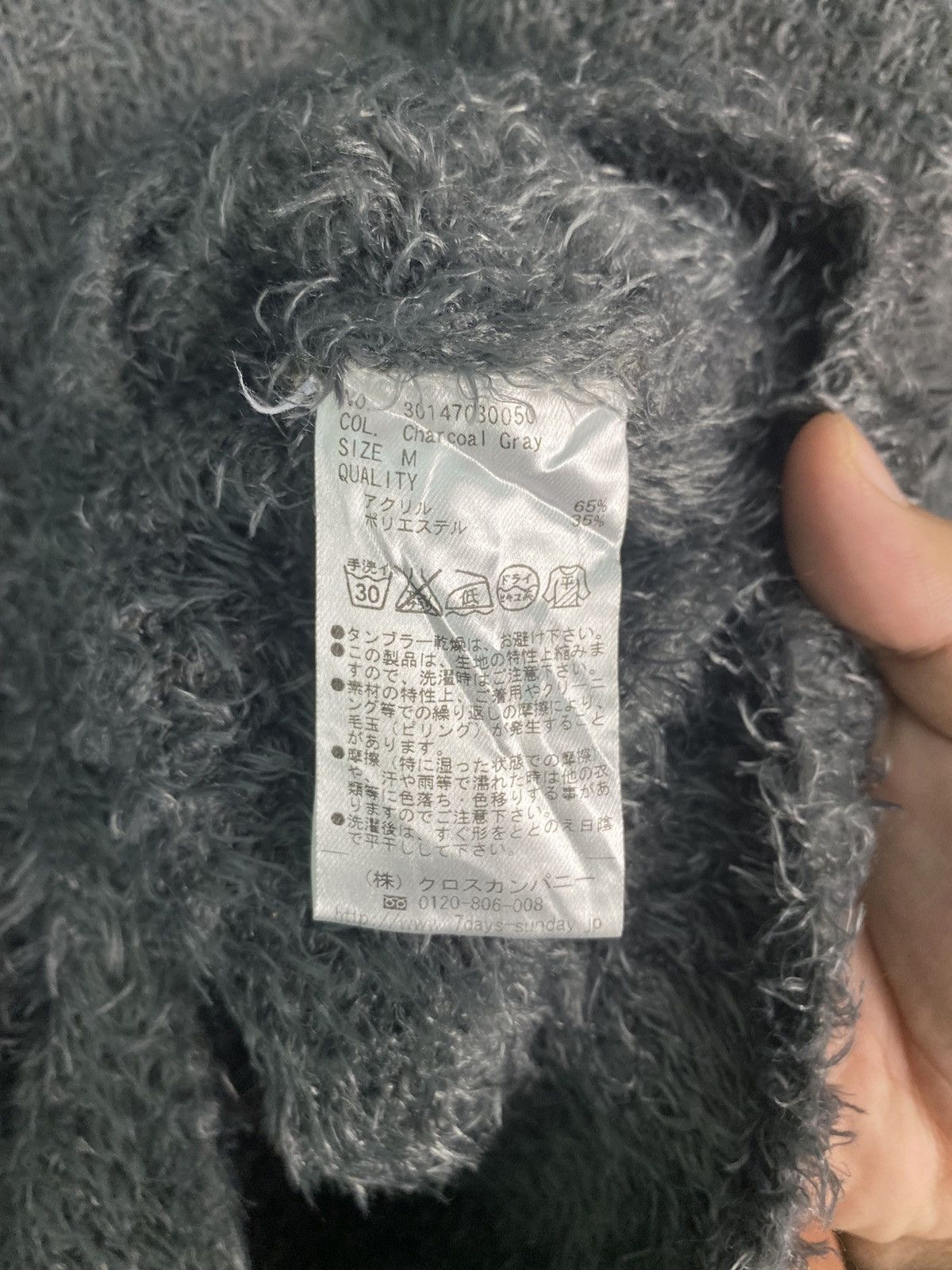 Homespun Knitwear DLS Sevenday’s Sunday Grey Soft Fur Mohair Knitwear #BB588 Size M / US 6-8 / IT 42-44 - 9 Thumbnail