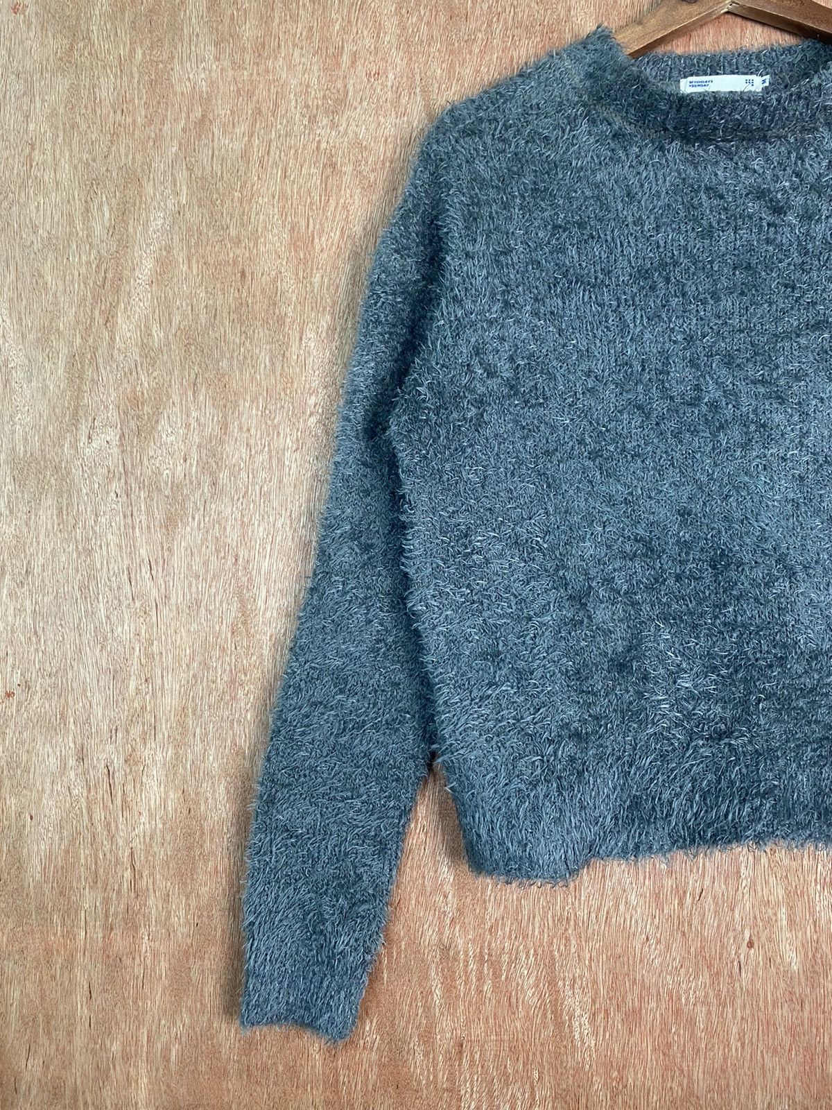Homespun Knitwear DLS Sevenday’s Sunday Grey Soft Fur Mohair Knitwear #BB588 Size M / US 6-8 / IT 42-44 - 4 Thumbnail