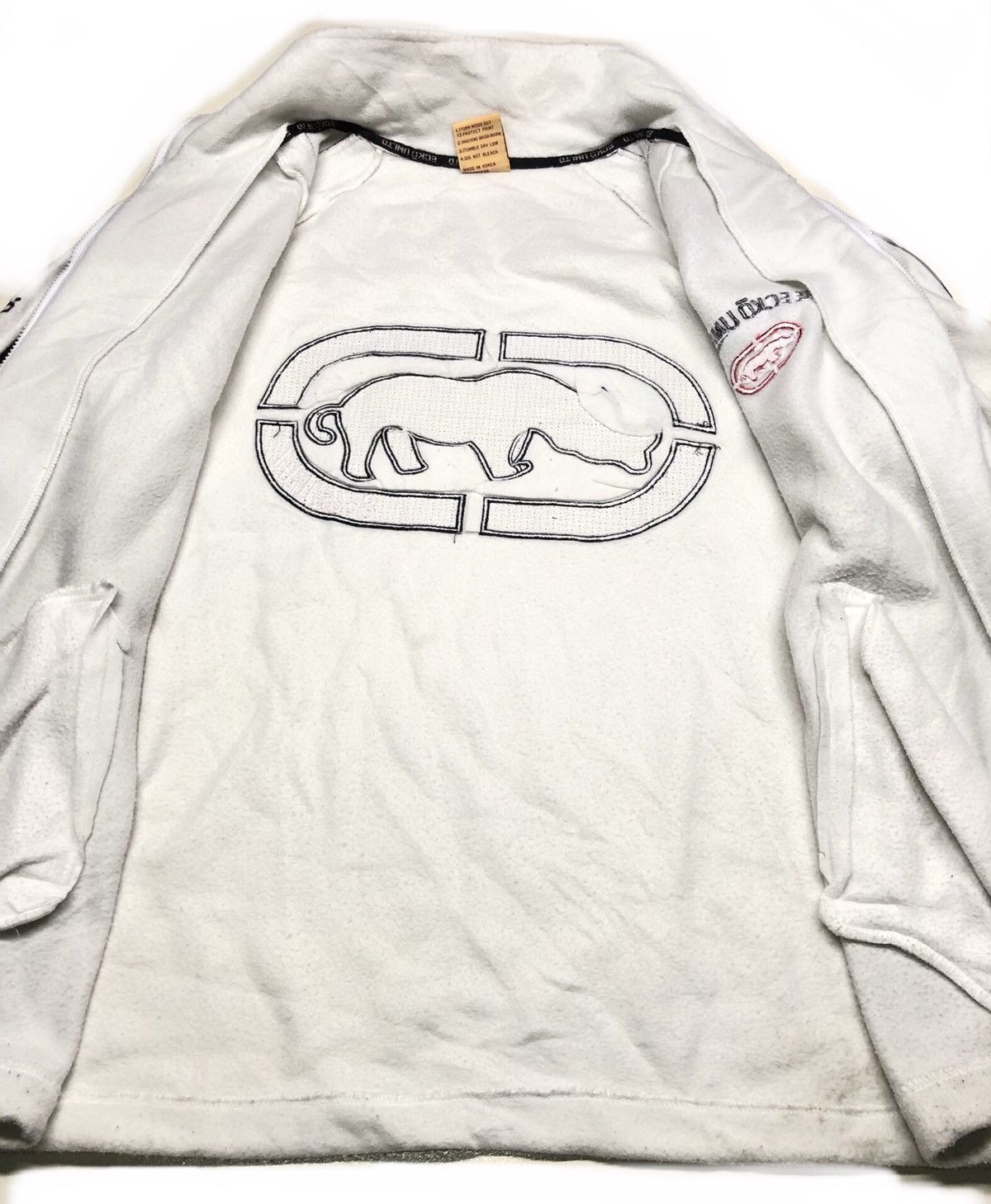 Ecko Unltd. × Vintage RARE VINTAGE ECKO UNLTD FLEECE ZIPPER JACKET BIG LOGO Size US L / EU 52-54 / 3 - 8 Thumbnail