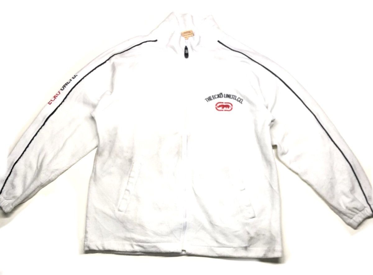 Ecko Unltd. × Vintage RARE VINTAGE ECKO UNLTD FLEECE ZIPPER JACKET BIG LOGO Size US L / EU 52-54 / 3 - 4 Thumbnail