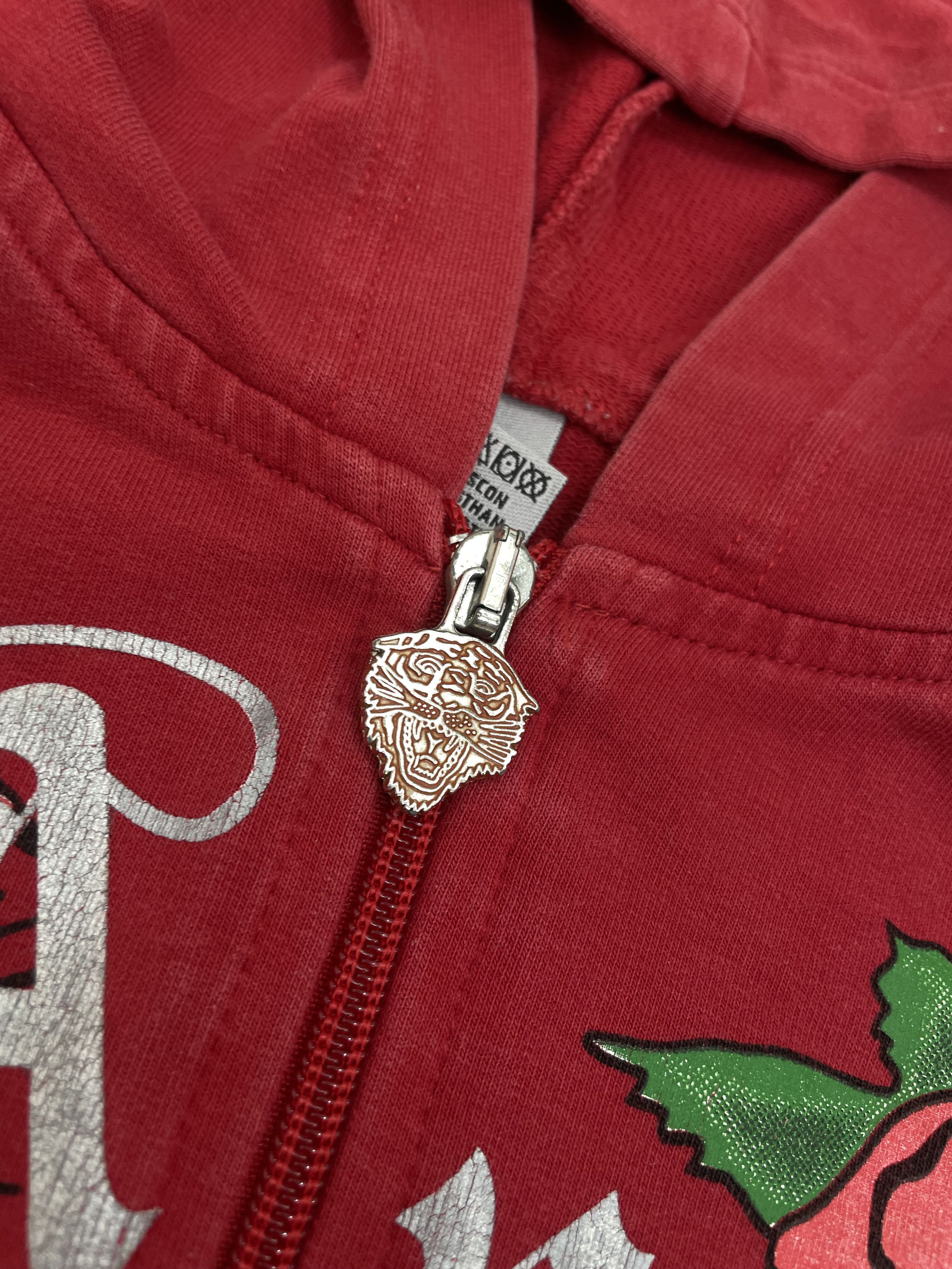 Christian Audigier × Ed Hardy Ed Hardy Christian Audigier Full Zip Big Logo Hoodie Size M / US 6-8 / IT 42-44 - 4 Thumbnail