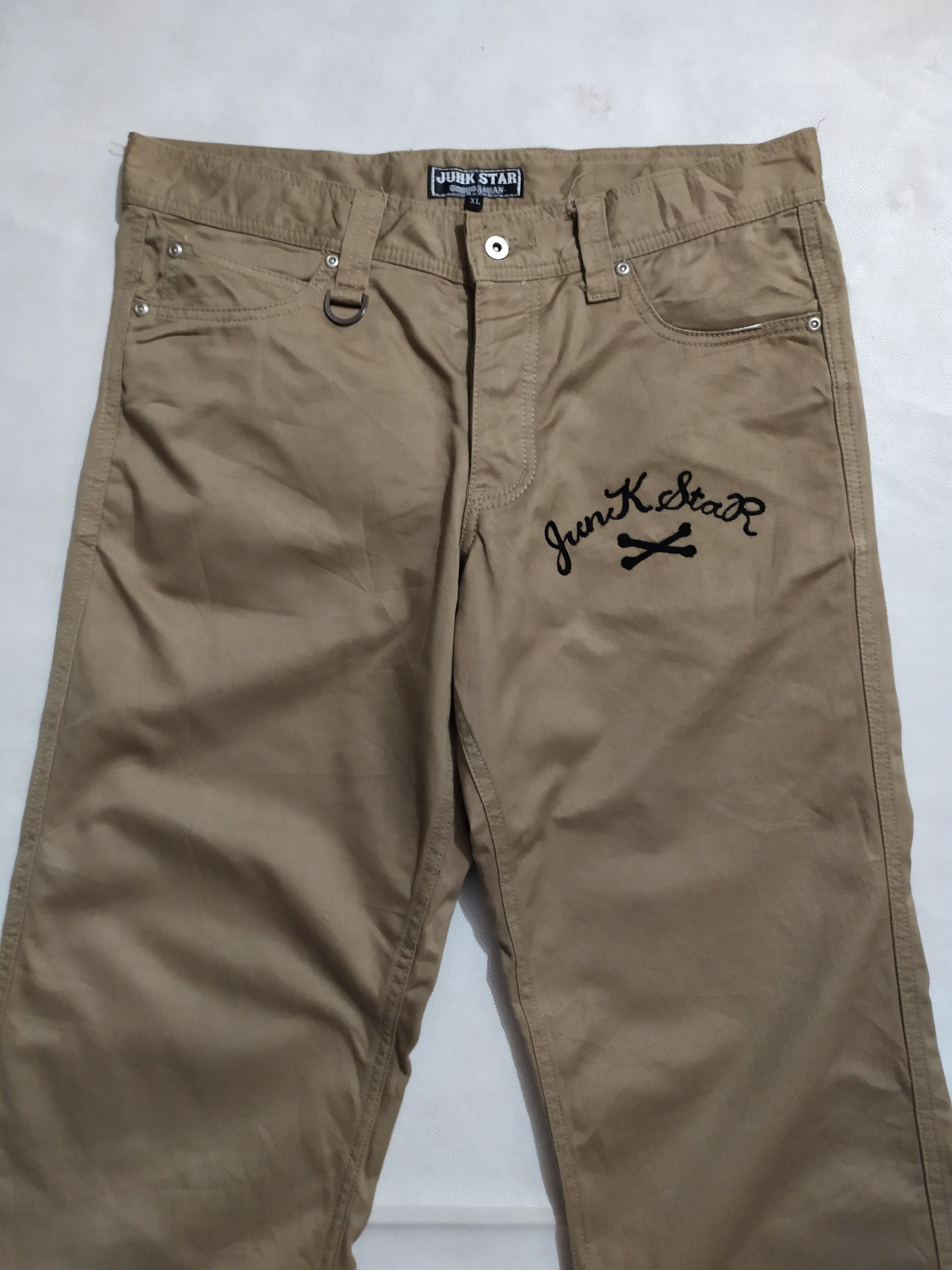 Japanese Brand 🔥Embroidery Prayed Maria Junk Star Japan Straight Pant Size US 33 - 8 Thumbnail