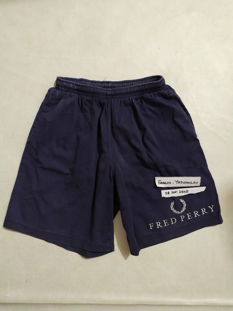 Fred Perry × Japanese Brand Vintage Fred perry Short pants Big embroidery Logo Size US 31 - 1 Thumbnail
