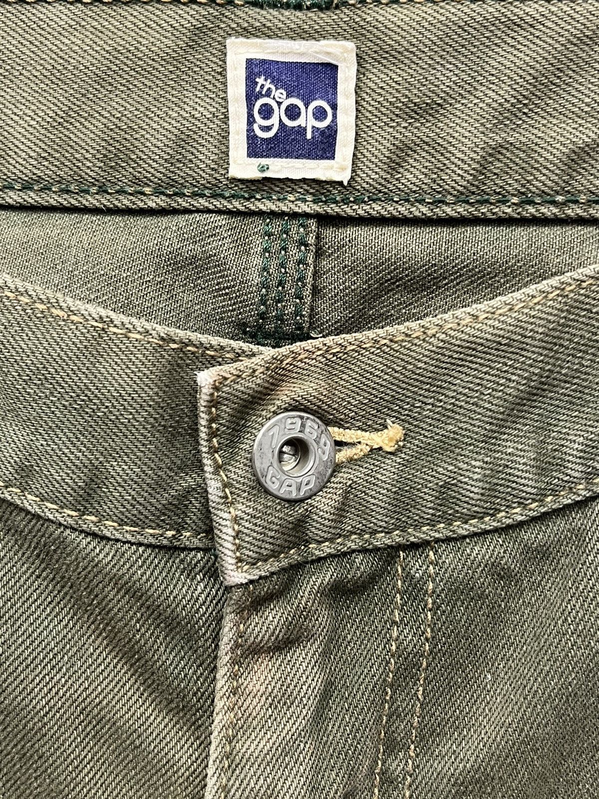 Gap 🔥THE GAP Mudmax Rusty Green Carpenter Skate Baggy Denim Size US 33 - 6 Thumbnail