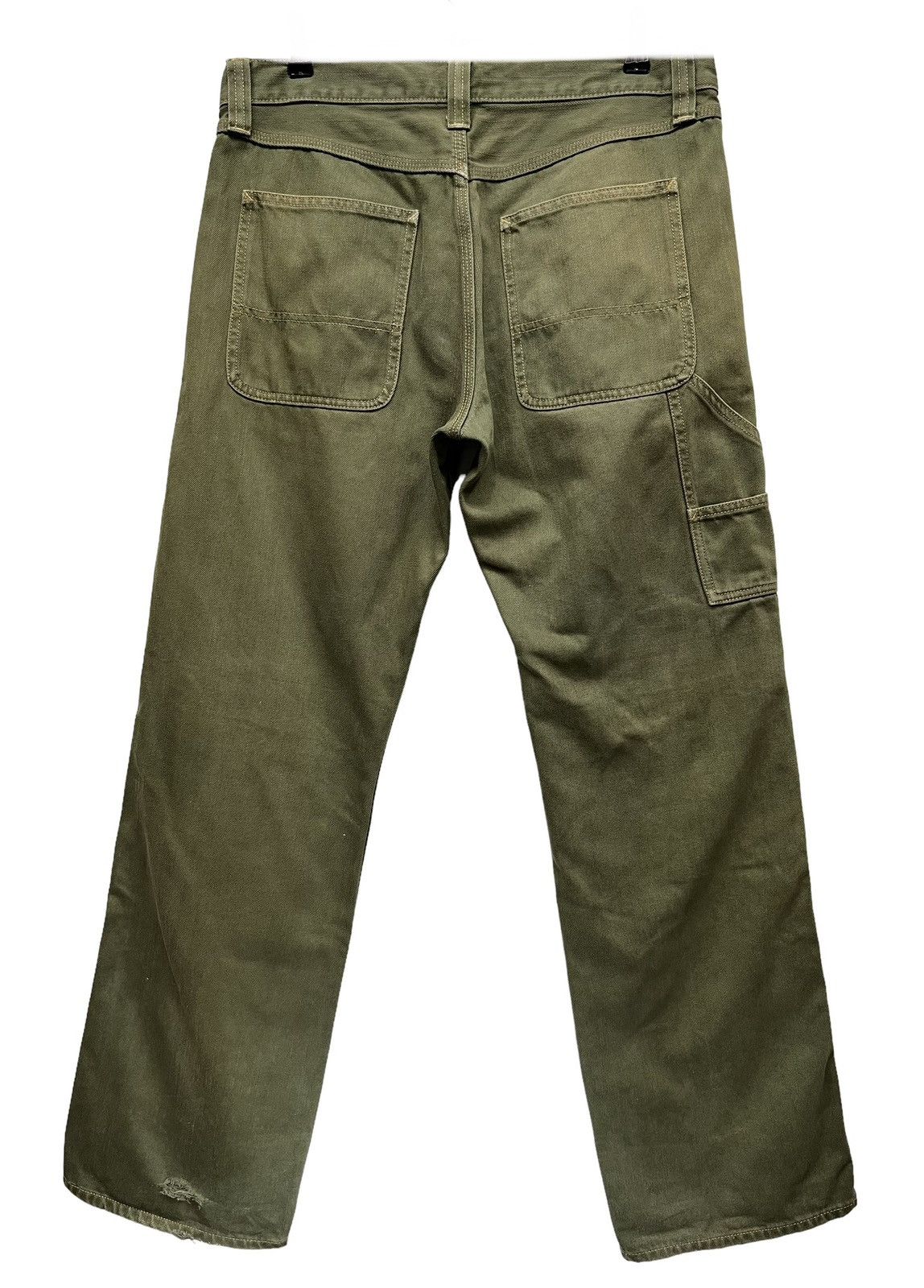 Gap 🔥THE GAP Mudmax Rusty Green Carpenter Skate Baggy Denim Size US 33 - 4 Thumbnail