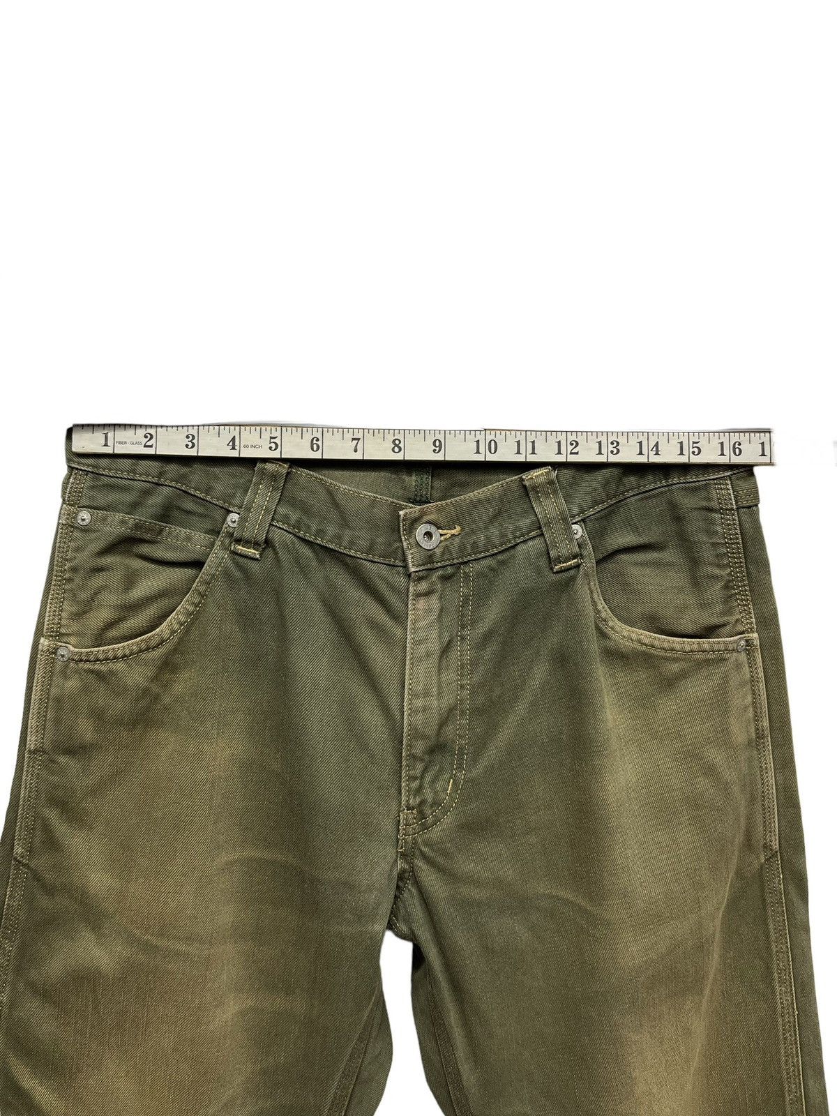 Gap 🔥THE GAP Mudmax Rusty Green Carpenter Skate Baggy Denim Size US 33 - 9 Thumbnail