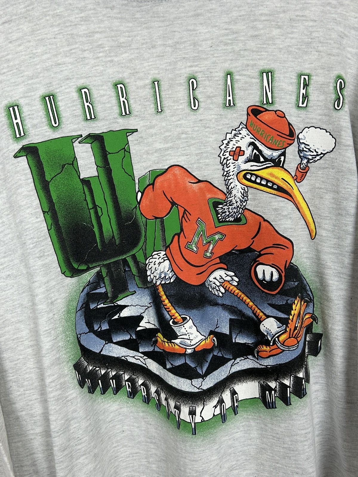 Vintage 90s Vintage Miami Hurricanes University Team Long Sleeve Size US L / EU 52-54 / 3 - 2 Thumbnail