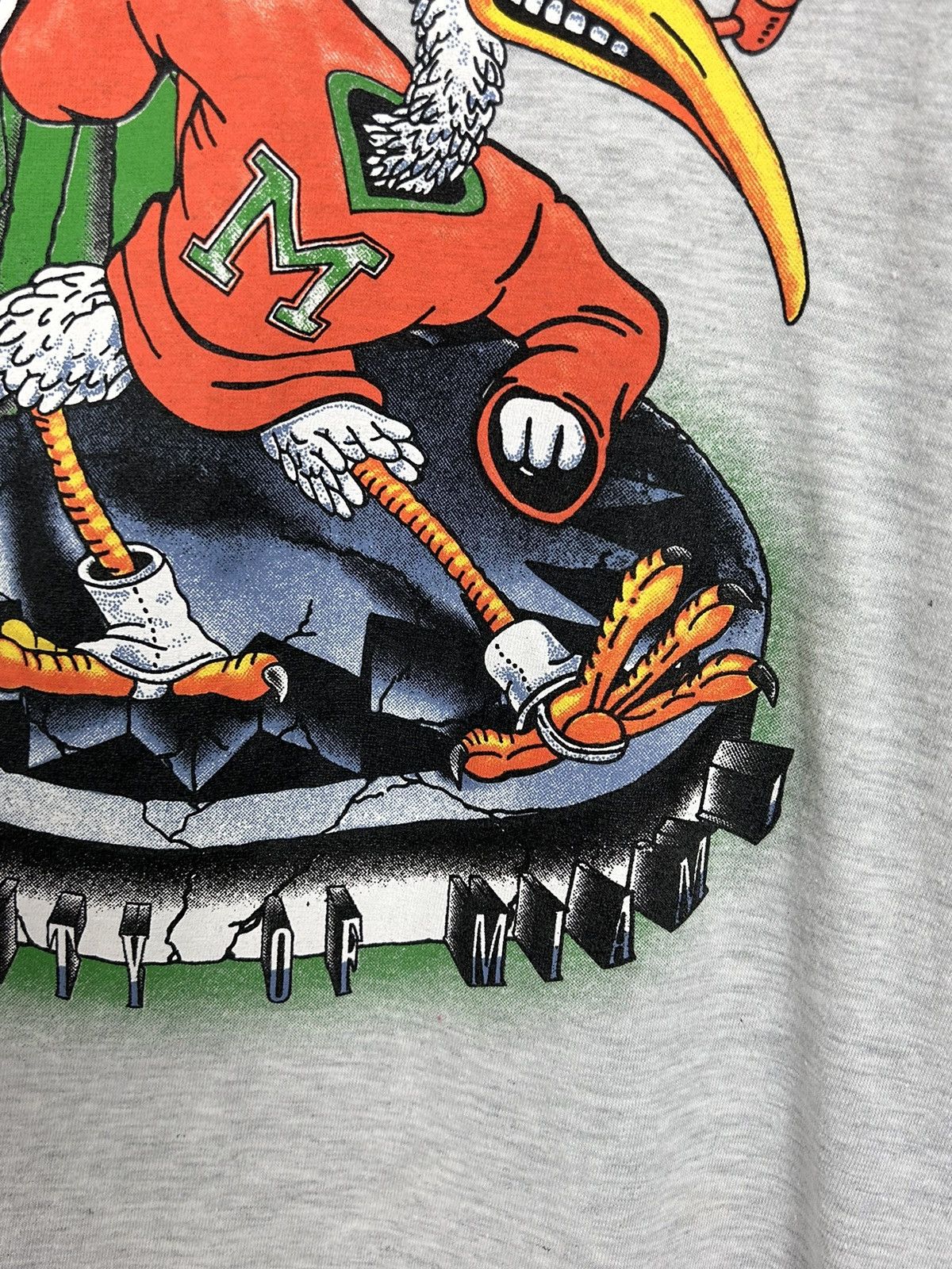 Vintage 90s Vintage Miami Hurricanes University Team Long Sleeve Size US L / EU 52-54 / 3 - 4 Thumbnail