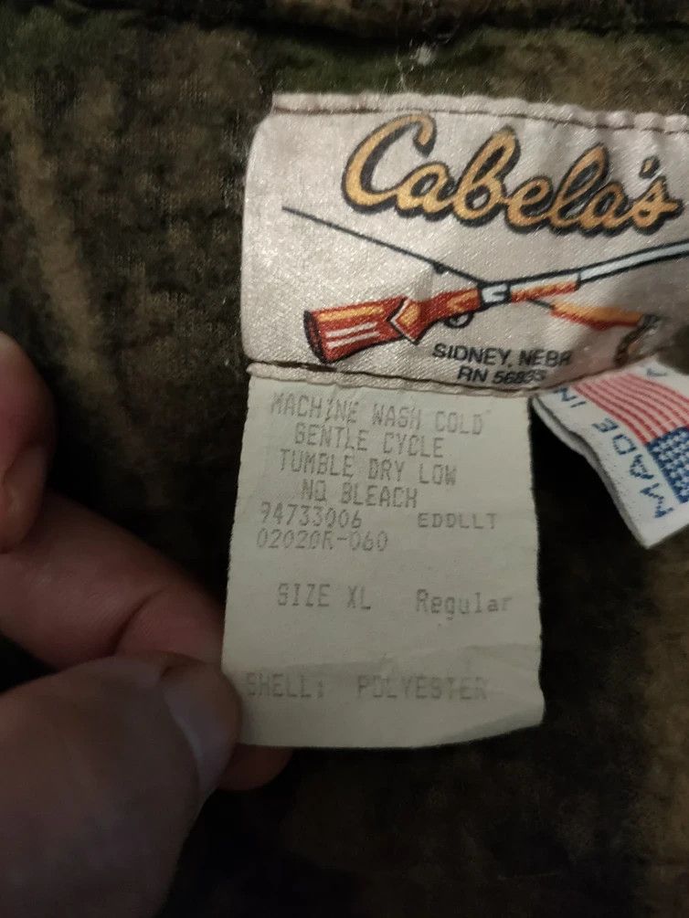 Cabelas × Vintage Vintage Cabelas Camo Hunting Jacket Zipup Hoodie Size US XL / EU 56 / 4 - 8 Thumbnail