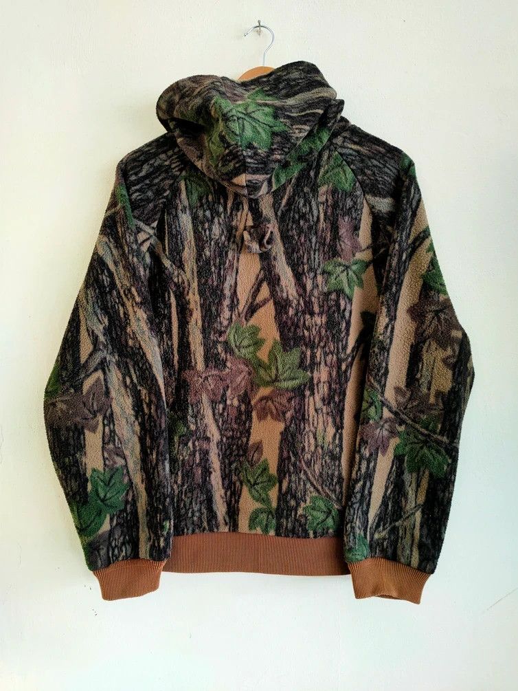 Cabelas × Vintage Vintage Cabelas Camo Hunting Jacket Zipup Hoodie Size US XL / EU 56 / 4 - 2 Thumbnail