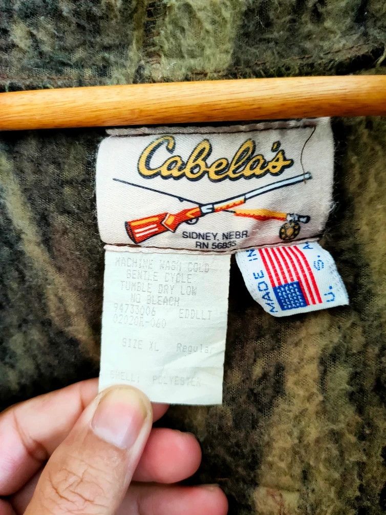 Cabelas × Vintage Vintage Cabelas Camo Hunting Jacket Zipup Hoodie Size US XL / EU 56 / 4 - 7 Thumbnail
