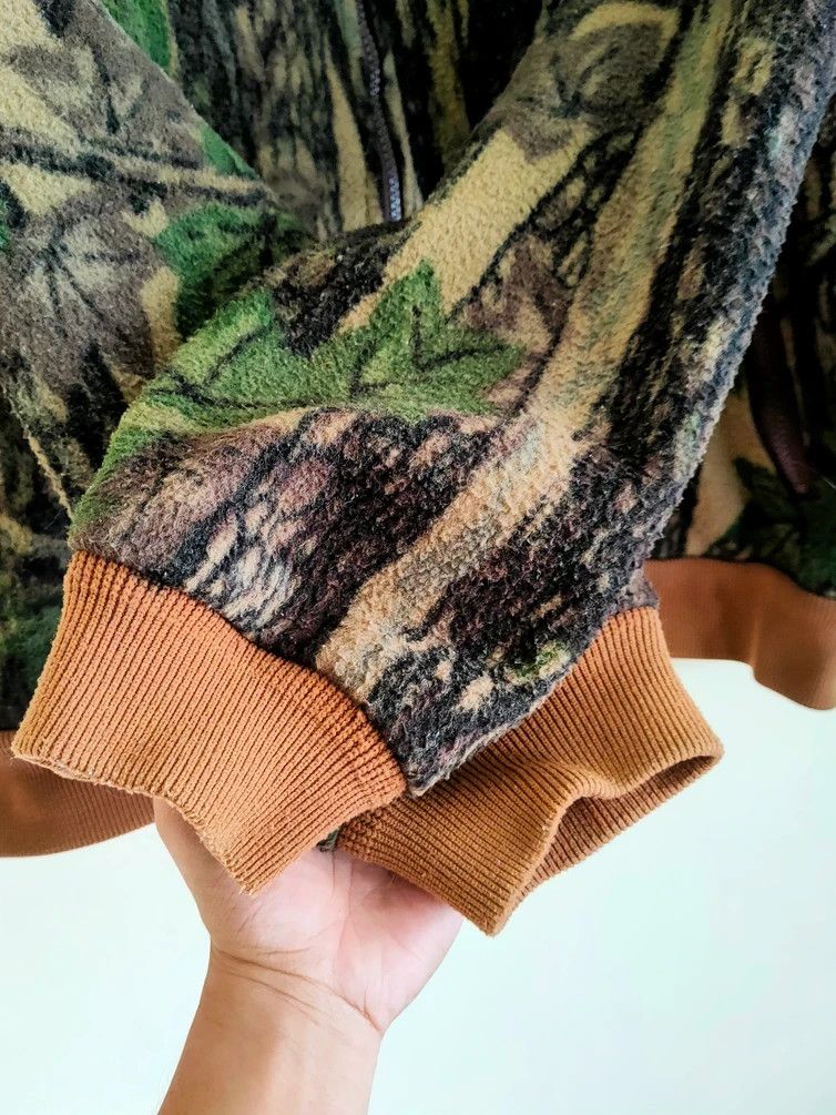 Cabelas × Vintage Vintage Cabelas Camo Hunting Jacket Zipup Hoodie Size US XL / EU 56 / 4 - 3 Thumbnail