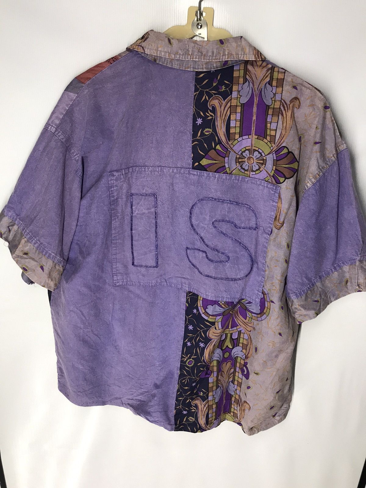 Japanese Brand × Vintage Vintage patchwork button up rare design Size US L / EU 52-54 / 3 - 8 Thumbnail