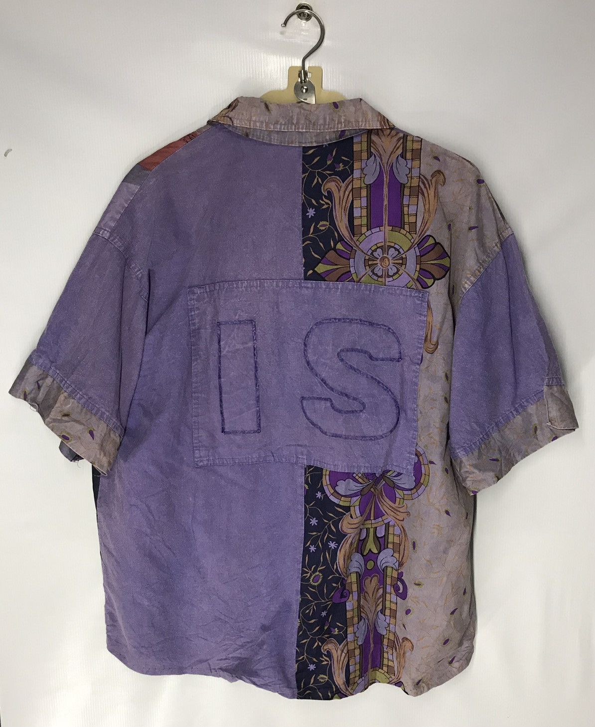 Japanese Brand × Vintage Vintage patchwork button up rare design Size US L / EU 52-54 / 3 - 7 Thumbnail