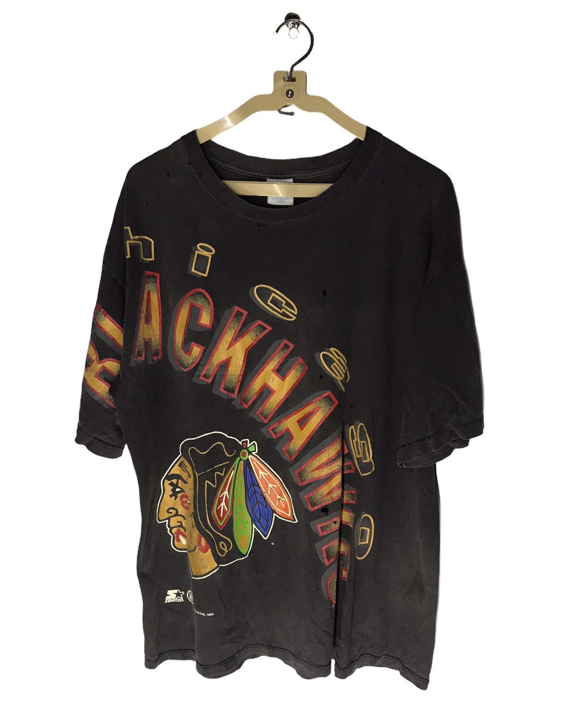 NHL × Starter × Vintage 🔥RARE🔥Vintage Chicago Blackhawk 1993 tshirt by starter Size US L / EU 52-54 / 3 - 3 Thumbnail