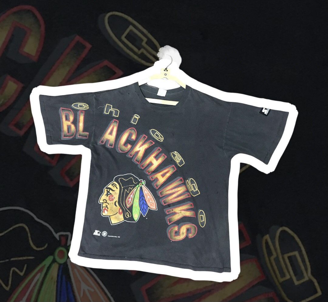 NHL × Starter × Vintage 🔥RARE🔥Vintage Chicago Blackhawk 1993 tshirt by starter Size US L / EU 52-54 / 3 - 1 Thumbnail