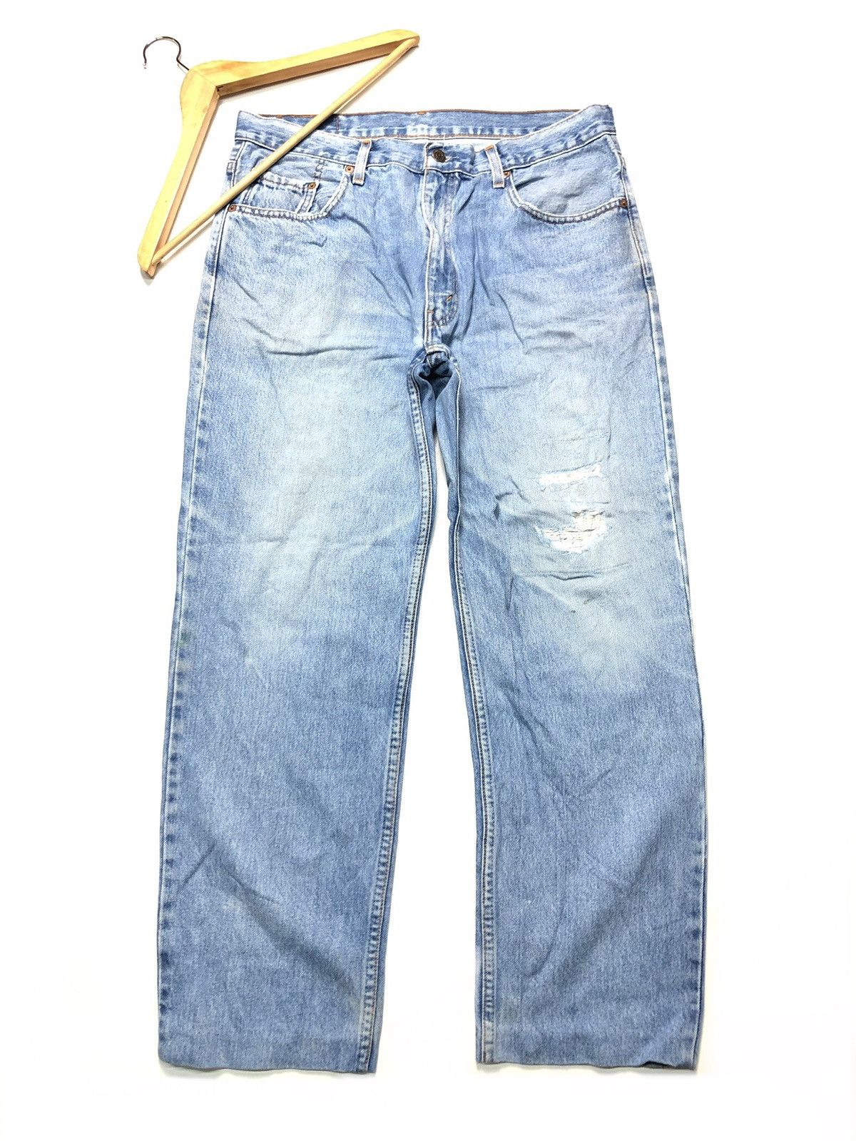 Levi's × Vintage VINTAGE LEVIS BLUE WASH DISTRESSED DENIM Size US 34 / EU 50 - 6 Thumbnail