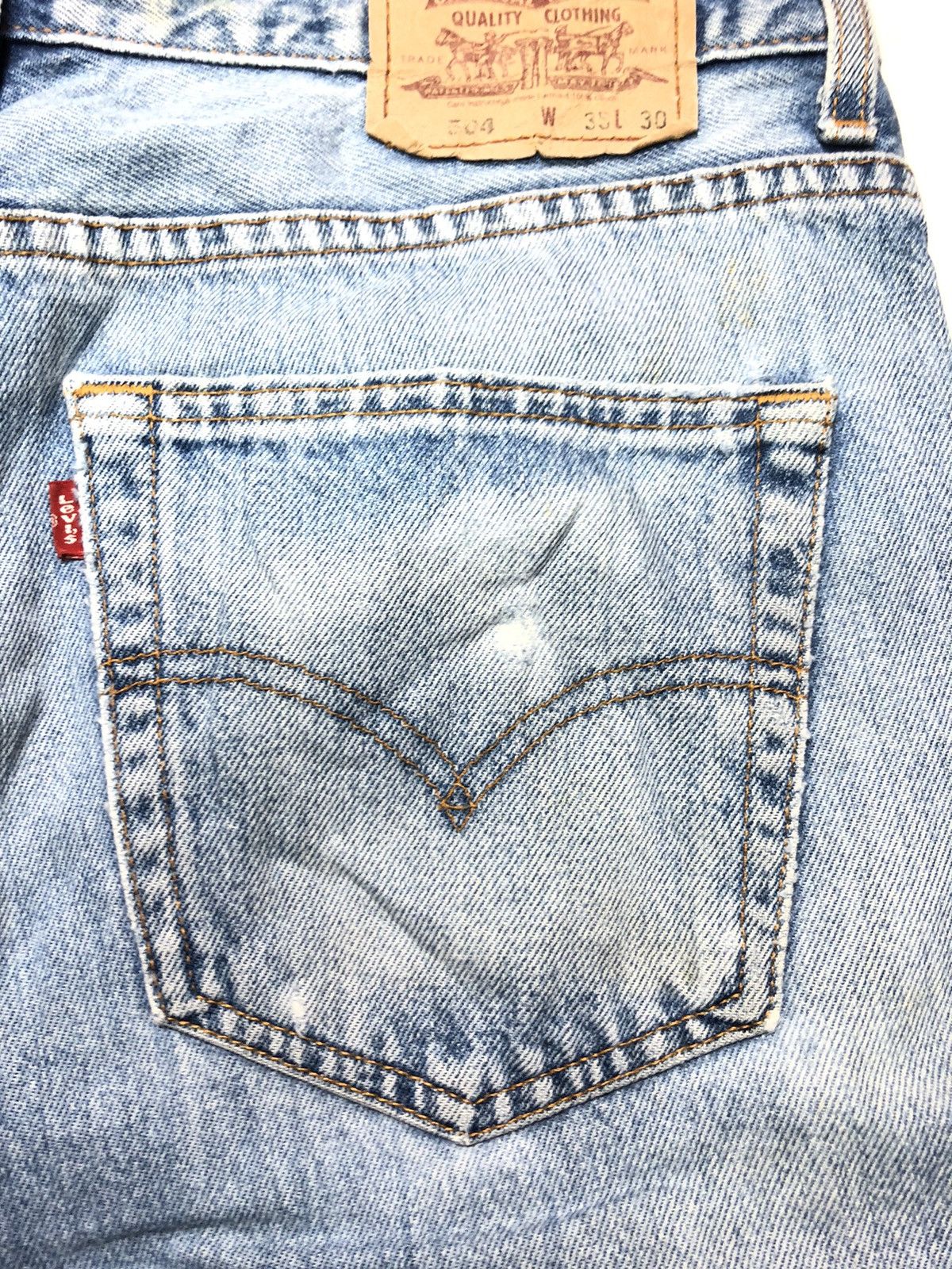 Levi's × Vintage VINTAGE LEVIS BLUE WASH DISTRESSED DENIM Size US 34 / EU 50 - 3 Thumbnail