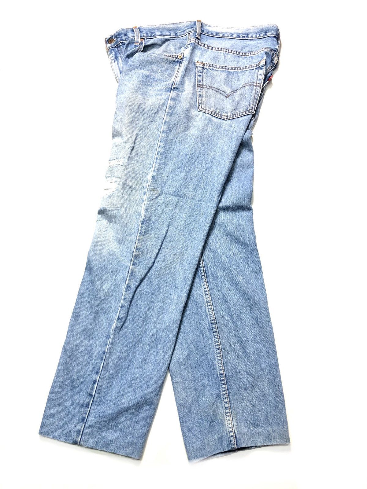 Levi's × Vintage VINTAGE LEVIS BLUE WASH DISTRESSED DENIM Size US 34 / EU 50 - 12 Thumbnail
