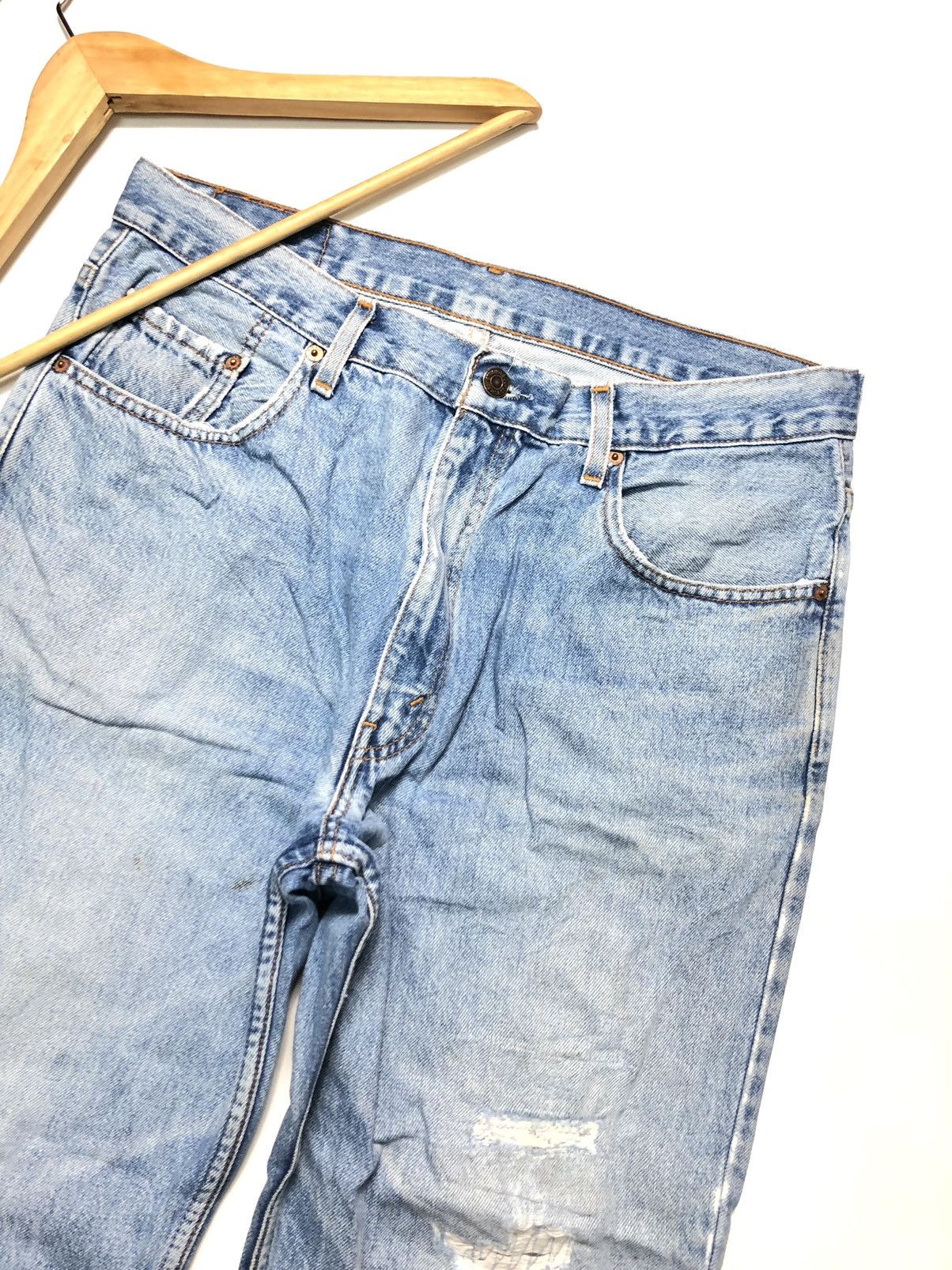 Levi's × Vintage VINTAGE LEVIS BLUE WASH DISTRESSED DENIM Size US 34 / EU 50 - 7 Thumbnail