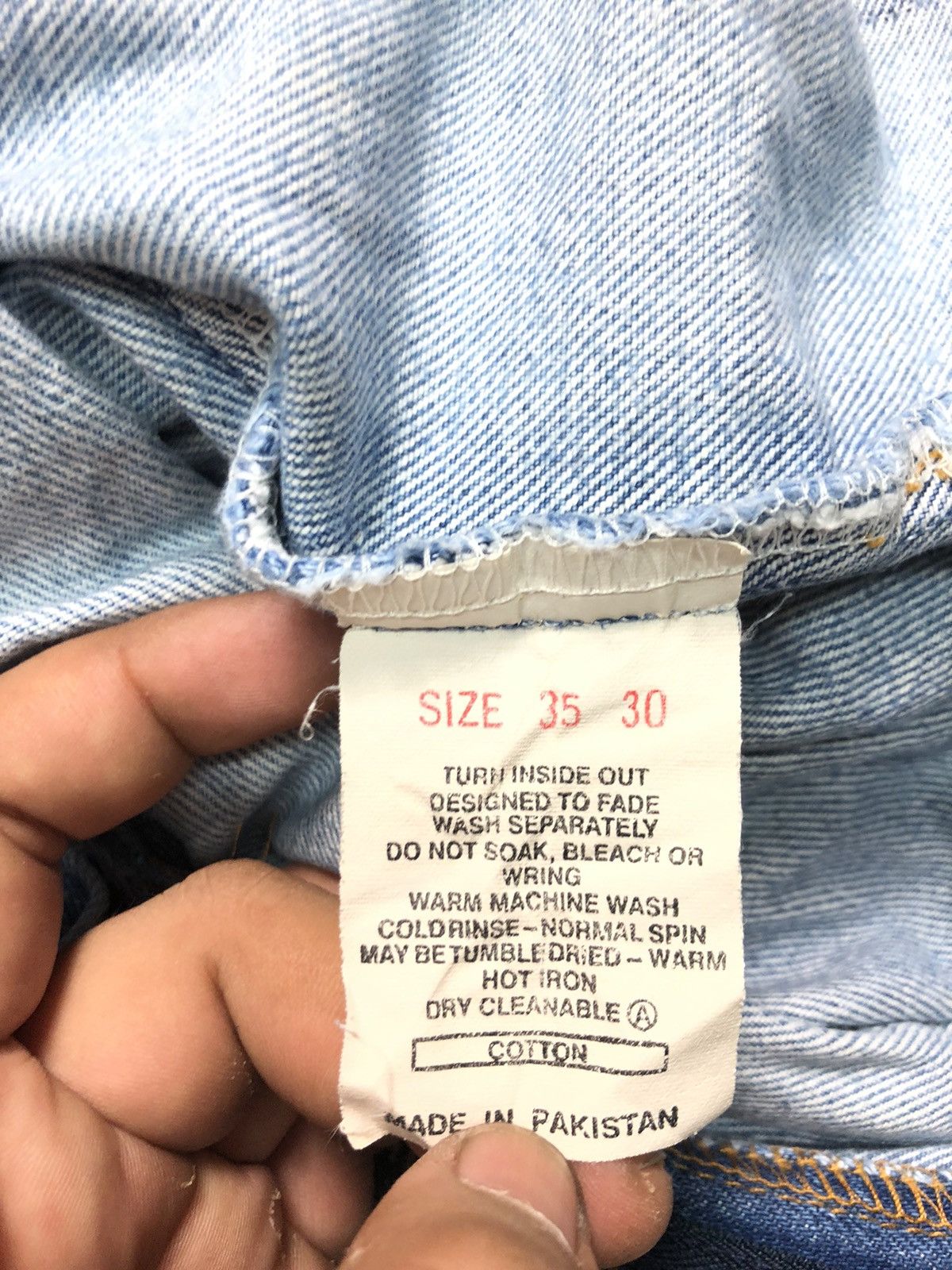 Levi's × Vintage VINTAGE LEVIS BLUE WASH DISTRESSED DENIM Size US 34 / EU 50 - 10 Thumbnail