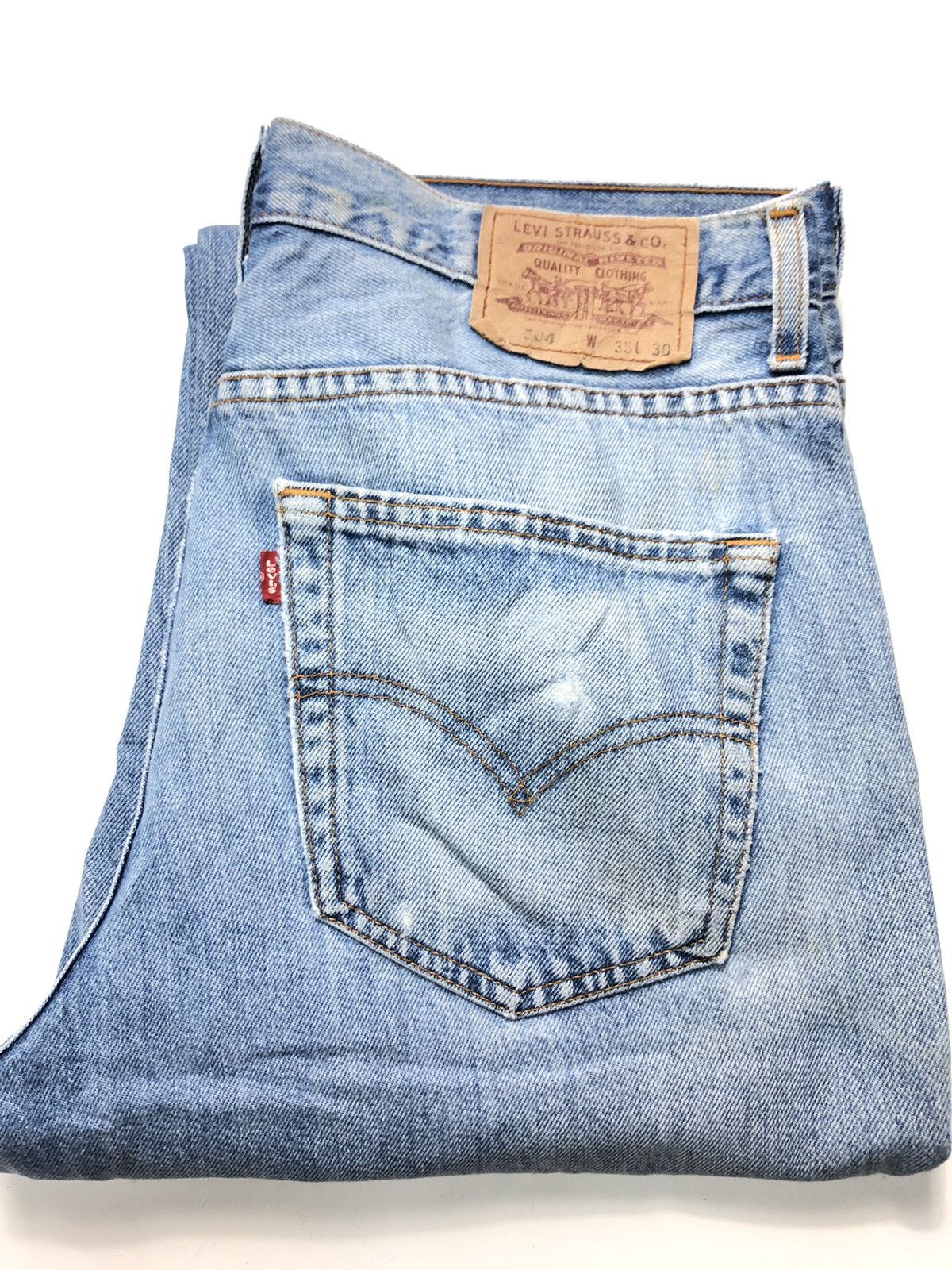 Levi's × Vintage VINTAGE LEVIS BLUE WASH DISTRESSED DENIM Size US 34 / EU 50 - 18 Thumbnail