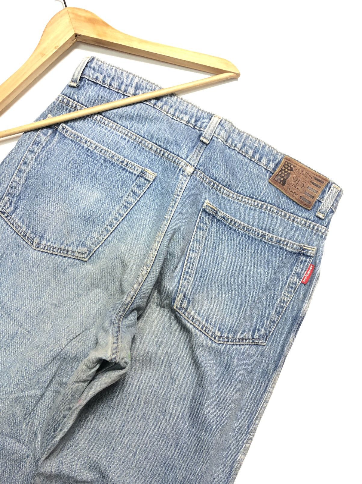 Vintage × Wrangler VINTAGE WRANGLER 915 NEW YORK USA STYLISH DISTRESSED DENIM Size US 33 - 2 Thumbnail