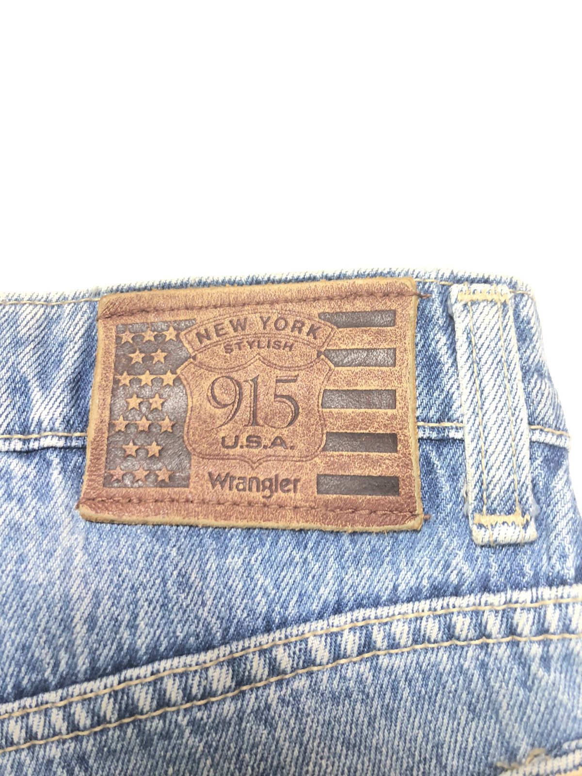Vintage × Wrangler VINTAGE WRANGLER 915 NEW YORK USA STYLISH DISTRESSED DENIM Size US 33 - 4 Thumbnail