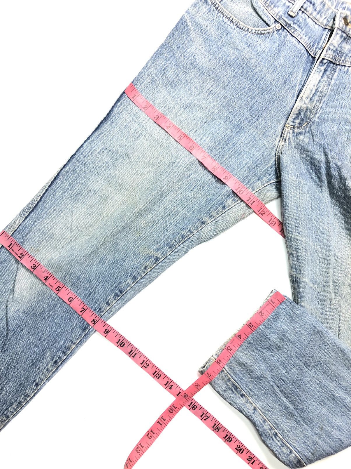Vintage × Wrangler VINTAGE WRANGLER 915 NEW YORK USA STYLISH DISTRESSED DENIM Size US 33 - 16 Thumbnail