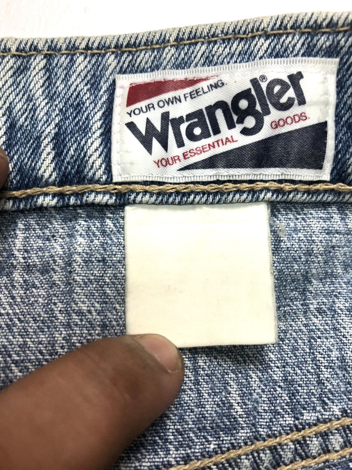 Vintage × Wrangler VINTAGE WRANGLER 915 NEW YORK USA STYLISH DISTRESSED DENIM Size US 33 - 10 Thumbnail