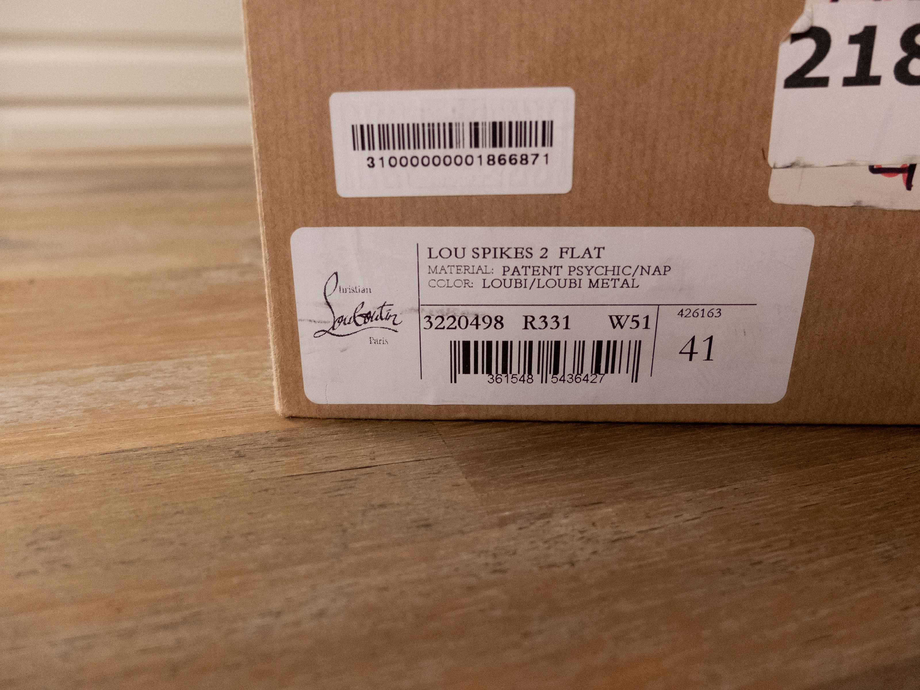 Christian Louboutin CHRISTIAN LOUBOUTIN Lou Spikes 2 Flat red sneakers 8 41 Size US 8 / EU 41 - 10 Thumbnail