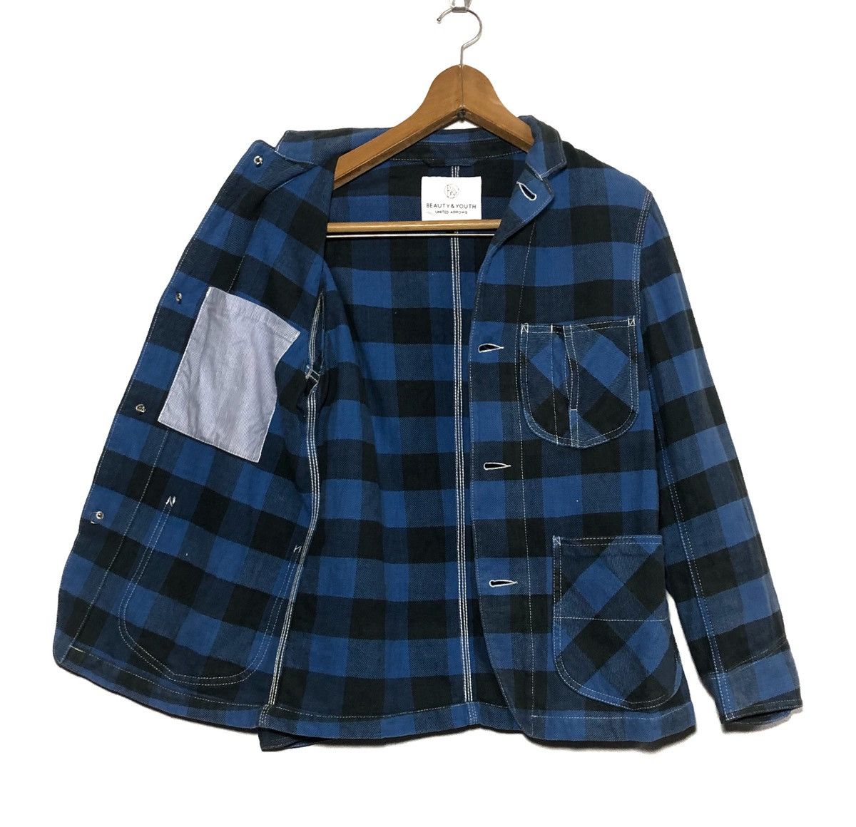 BEAUTY&YOUTH Japanese Brand Beauty & Youth Tartan Jacket Size US M / EU 48-50 / 2 - 3 Thumbnail
