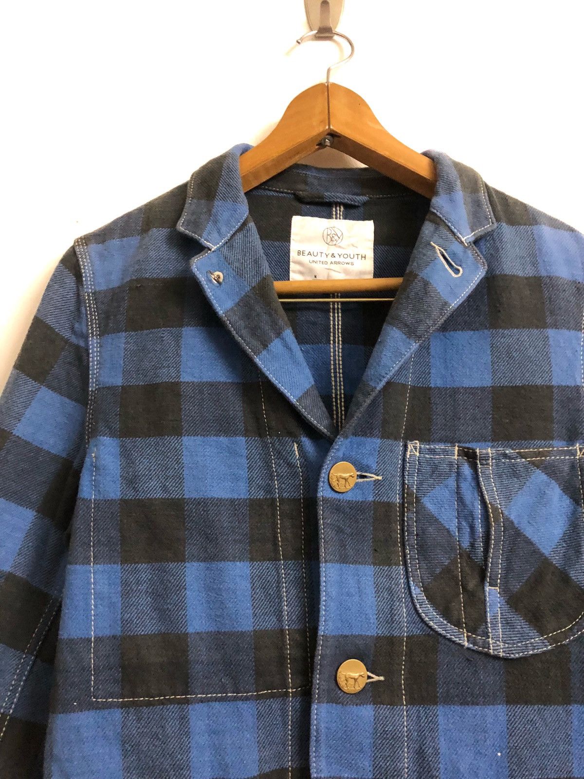 BEAUTY&YOUTH Japanese Brand Beauty & Youth Tartan Jacket Size US M / EU 48-50 / 2 - 5 Thumbnail
