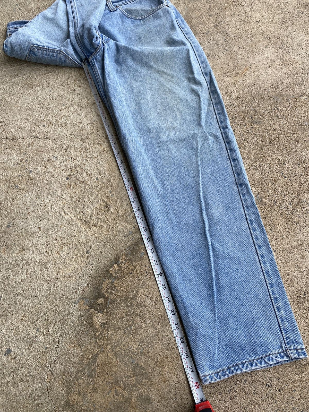 Levi's × Vintage Vintage 90’s Levi’s 550 Faded Blue Stained Jeans Size US 38 / EU 54 - 19 Thumbnail
