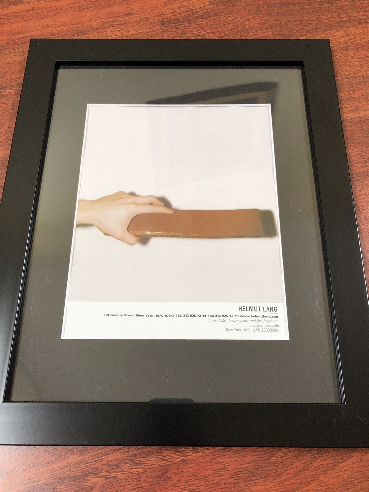 Helmut Lang AW 2000/2001 Archive Framed Magazine Ad Size ONE SIZE - 1 Thumbnail