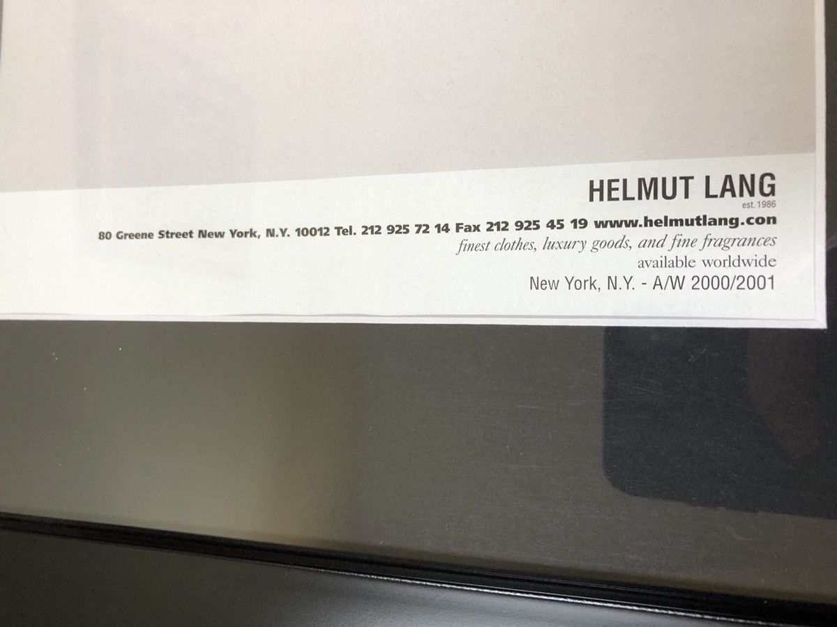 Helmut Lang AW 2000/2001 Archive Framed Magazine Ad Size ONE SIZE - 2 Thumbnail