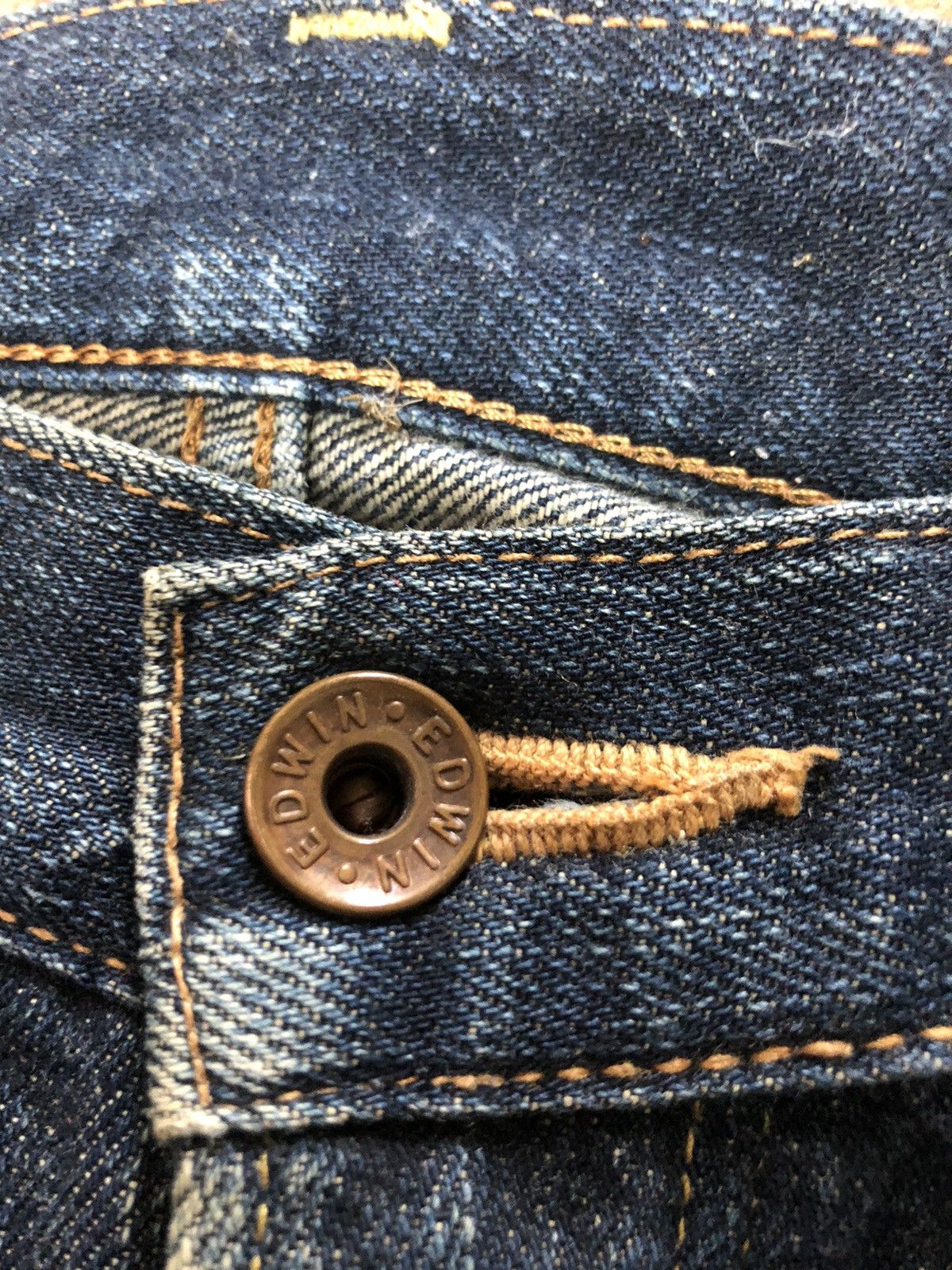 Edwin × Vintage VINTAGE SELVEDGE EDWIN 505z DISTRESSED GRUNGE STYLE Size US 31 - 5 Thumbnail