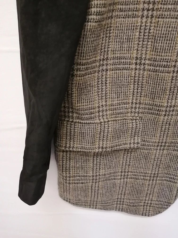 Comme des Garcons Vintage COMME DES GARCONS Wool With Leather Sleeve Size US S / EU 44-46 / 1 - 4 Thumbnail