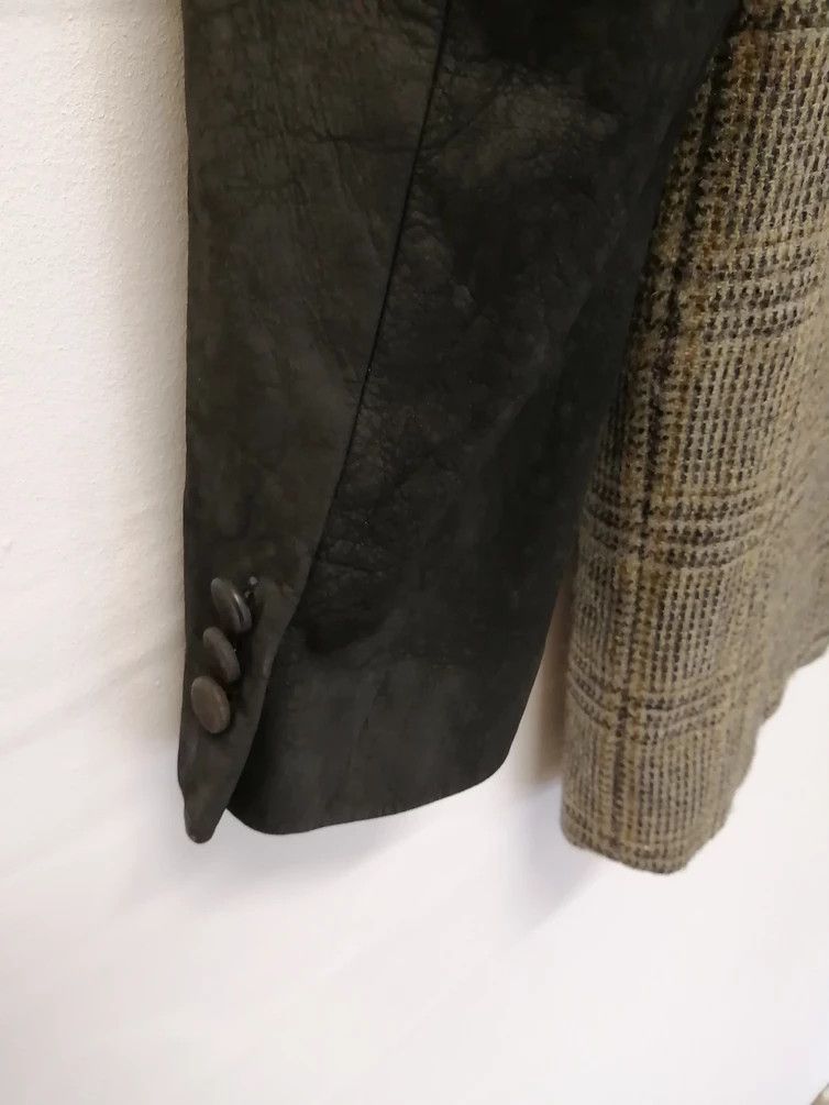 Comme des Garcons Vintage COMME DES GARCONS Wool With Leather Sleeve Size US S / EU 44-46 / 1 - 12 Thumbnail