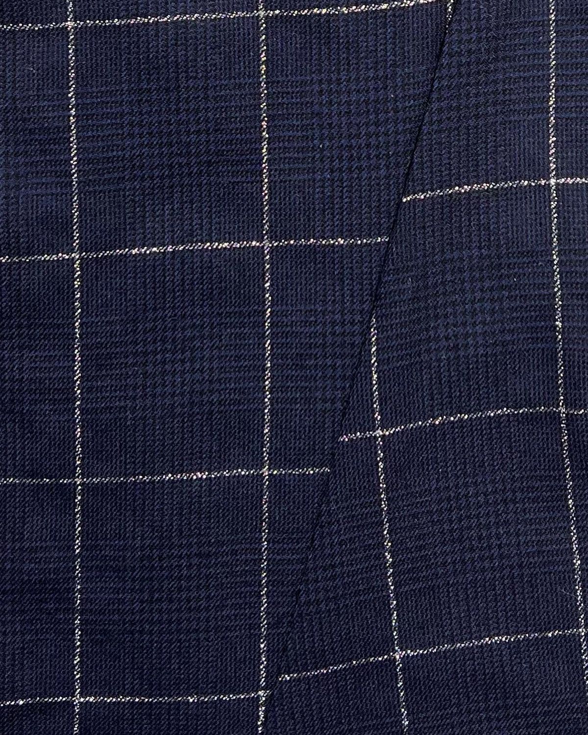 Sulvam AW20 Navy Check Darts Flare Pants Size US 30 / EU 46 - 3 Thumbnail