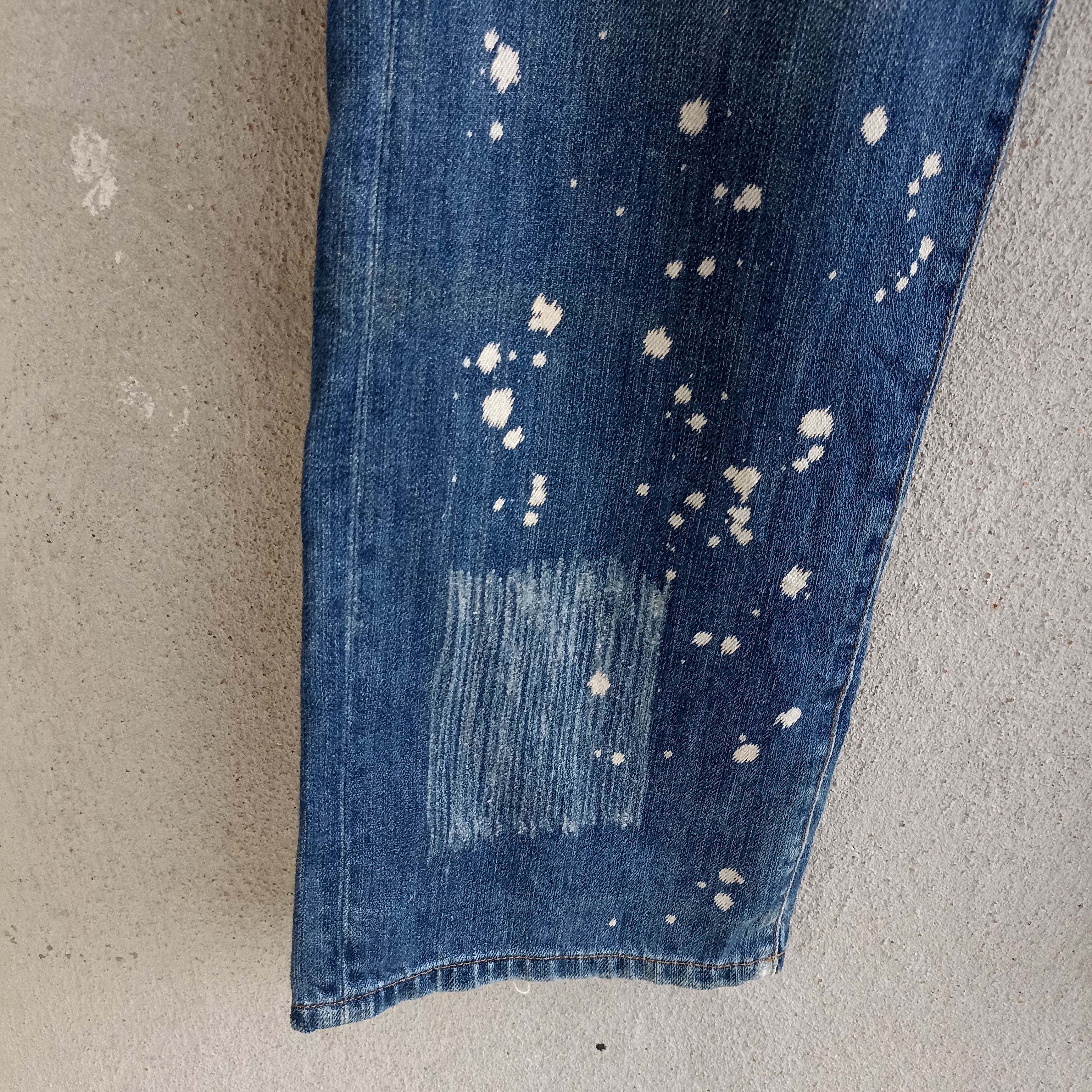 Japanese Brand Faded Groover Grand Art Style Multipocket Blue Jeans Size US 34 / EU 50 - 10 Thumbnail