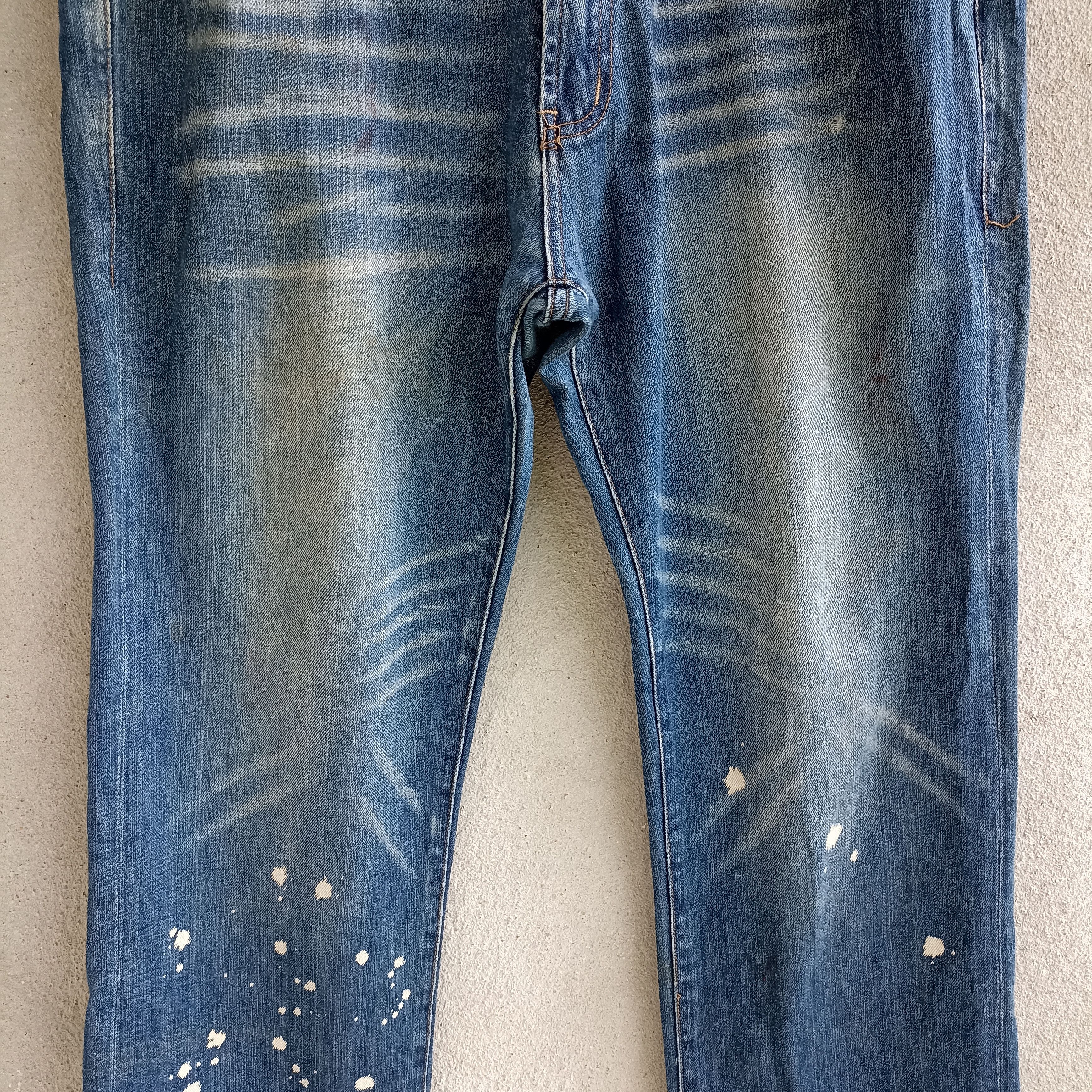 Japanese Brand Faded Groover Grand Art Style Multipocket Blue Jeans Size US 34 / EU 50 - 4 Thumbnail