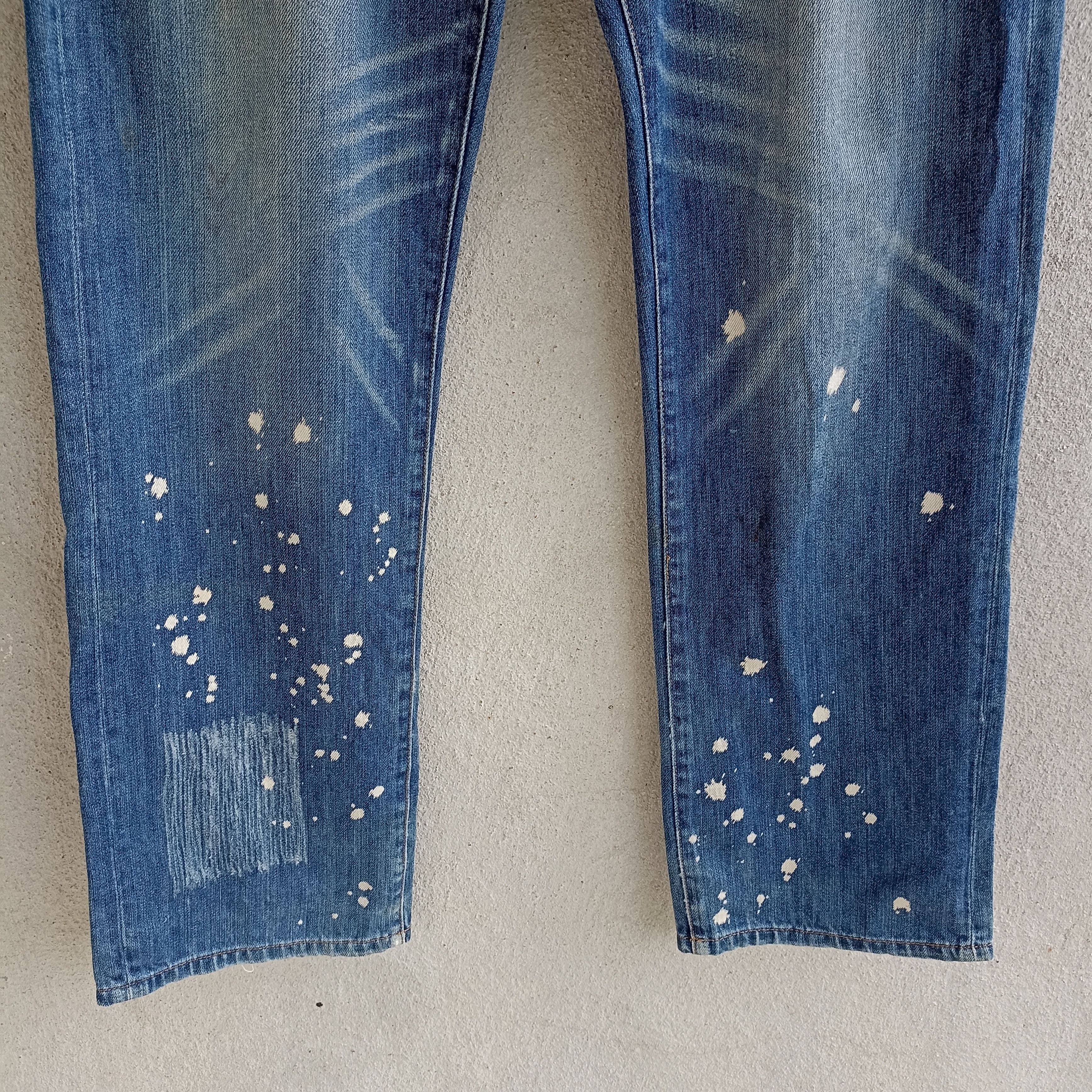 Japanese Brand Faded Groover Grand Art Style Multipocket Blue Jeans Size US 34 / EU 50 - 5 Thumbnail