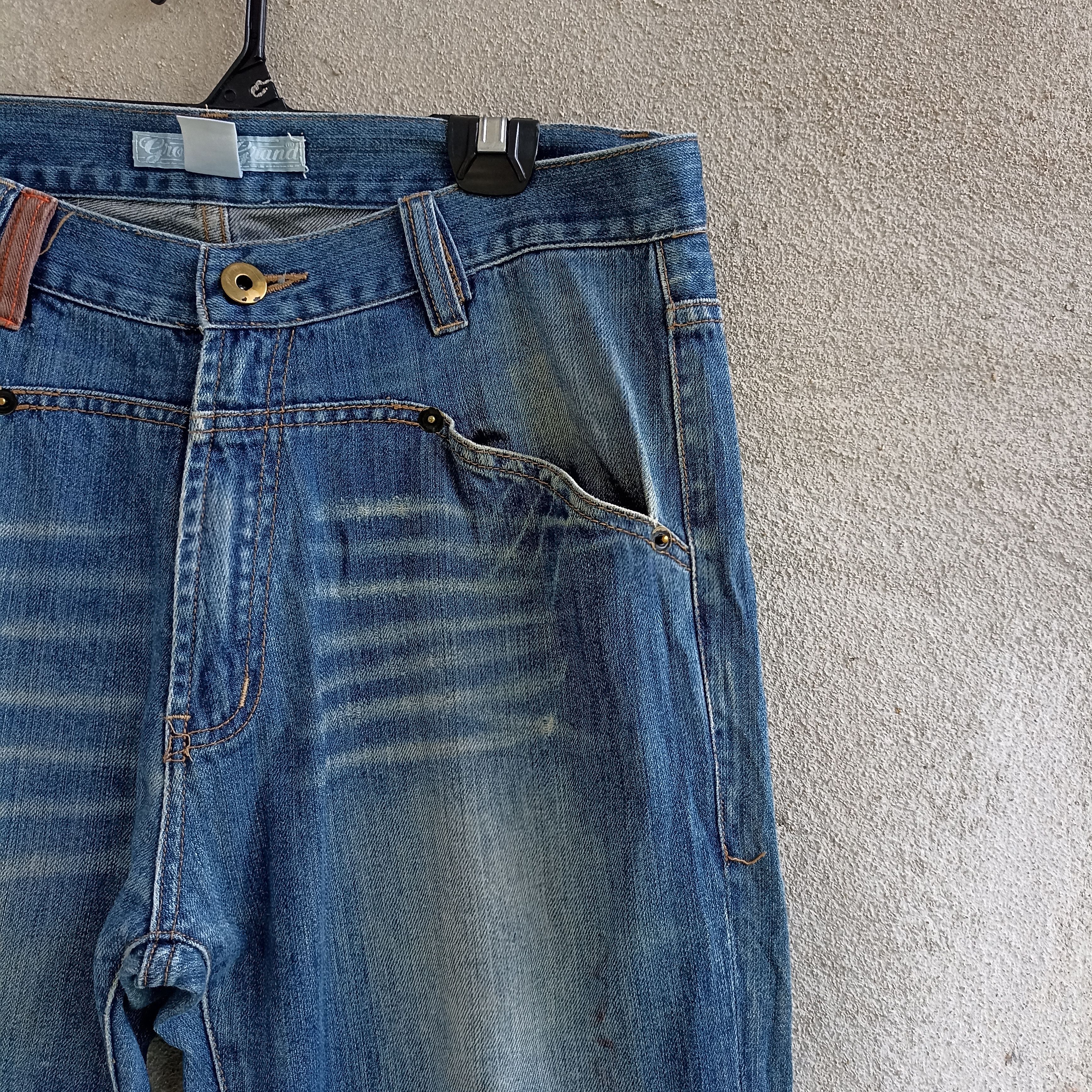 Japanese Brand Faded Groover Grand Art Style Multipocket Blue Jeans Size US 34 / EU 50 - 7 Thumbnail