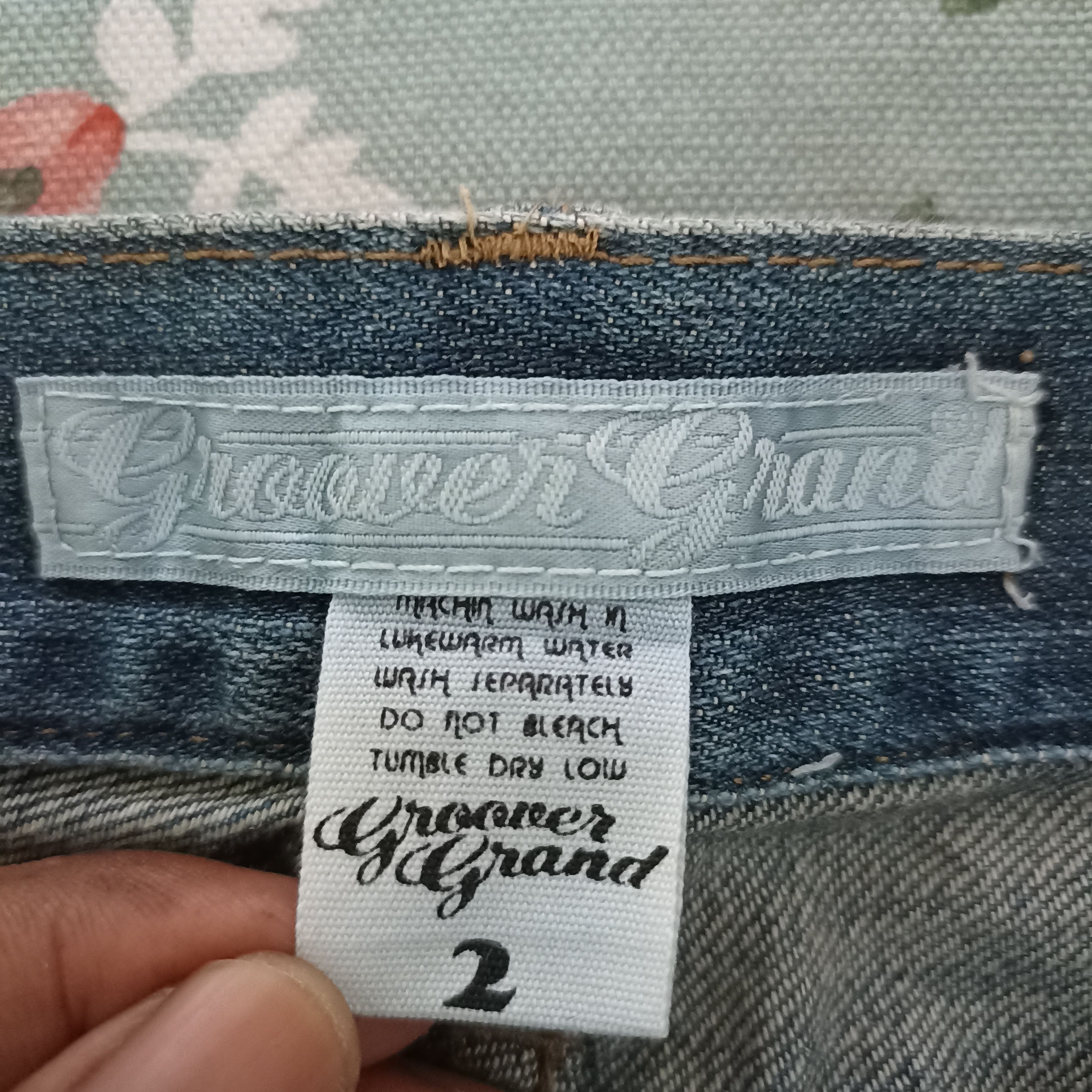 Japanese Brand Faded Groover Grand Art Style Multipocket Blue Jeans Size US 34 / EU 50 - 15 Thumbnail