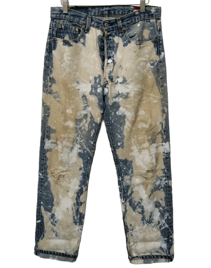 Levi's Vintage Clothing LEVI'S VINTAGE Acid Wash Painter Jeans - Size 33 Size US 33 - 1 Thumbnail